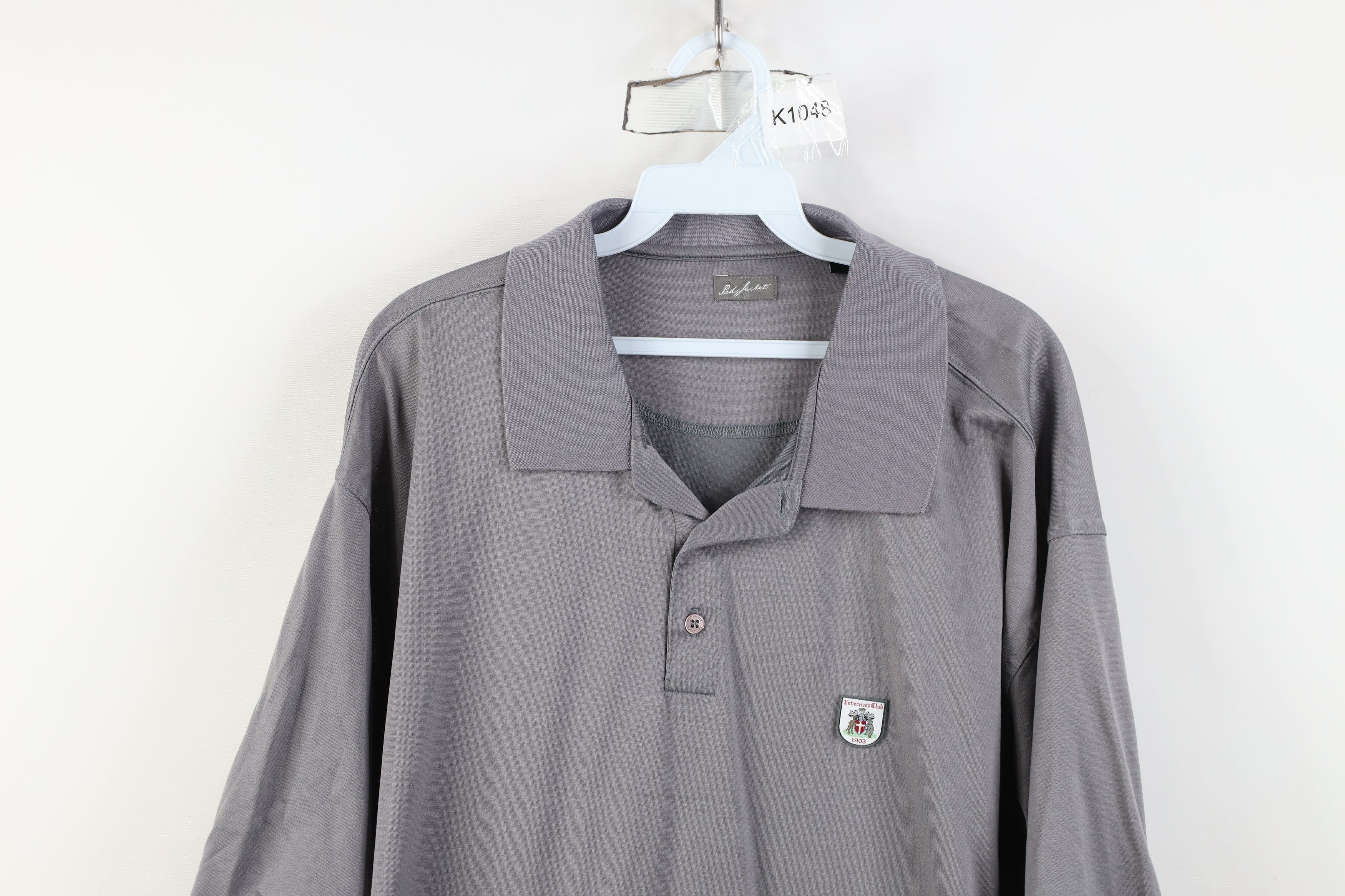 Vintage Red Jacket Club Collared Golf Golfing Polo Shirt Gray Size US XXL / EU 58 / 5 - 2 Thumbnail