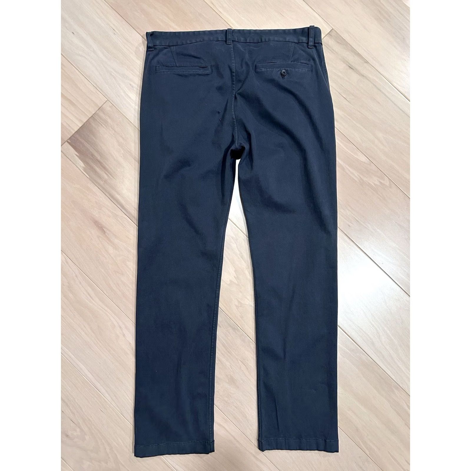 Outerknown Outerknown SEA Legs Chino Pants Distressed Men’s 34x30 Dark Gray Solid Regular Straight Pocket Logo Cotton Blend Knit Stretch Men 34x30 1010s Size US 34 / EU 50 - 3 Thumbnail