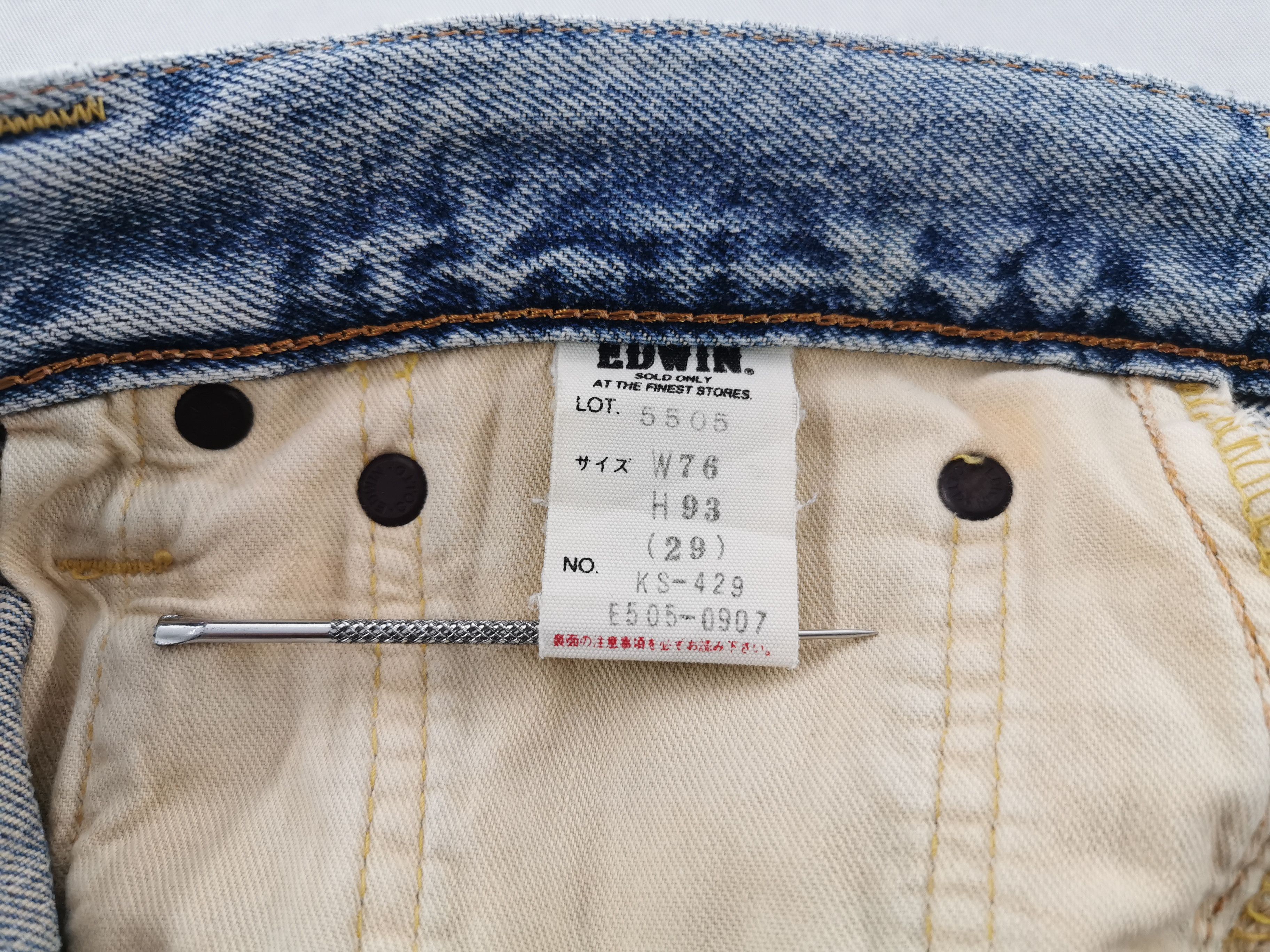 Edwin Distressed Edwin Lot 505X Selvedge Denim Made In Japan Size US 26 / EU 42 - 8 Thumbnail