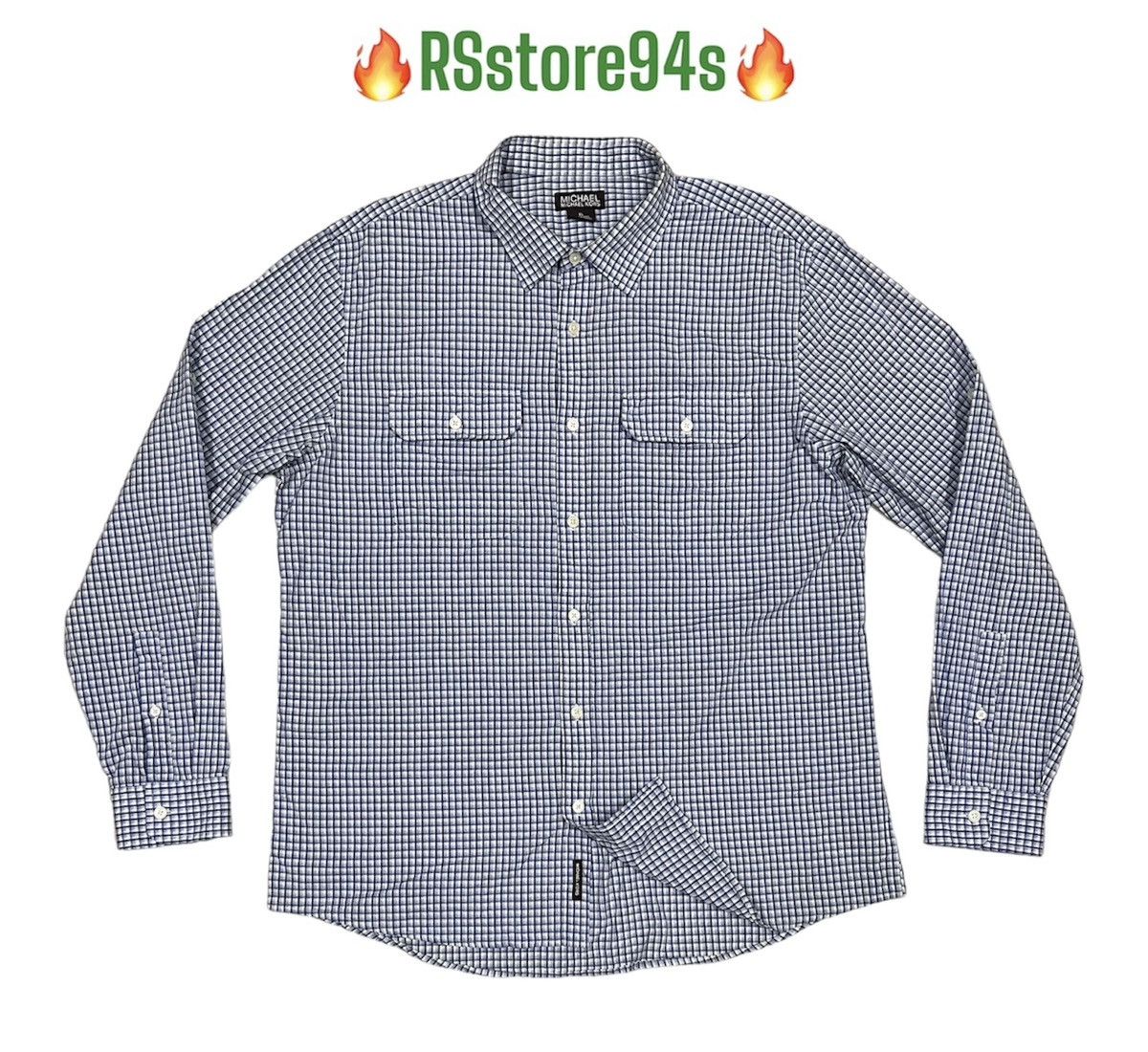 image of Michael Kors Double Pocket Button Ups Shirt, Men's (Size XL)