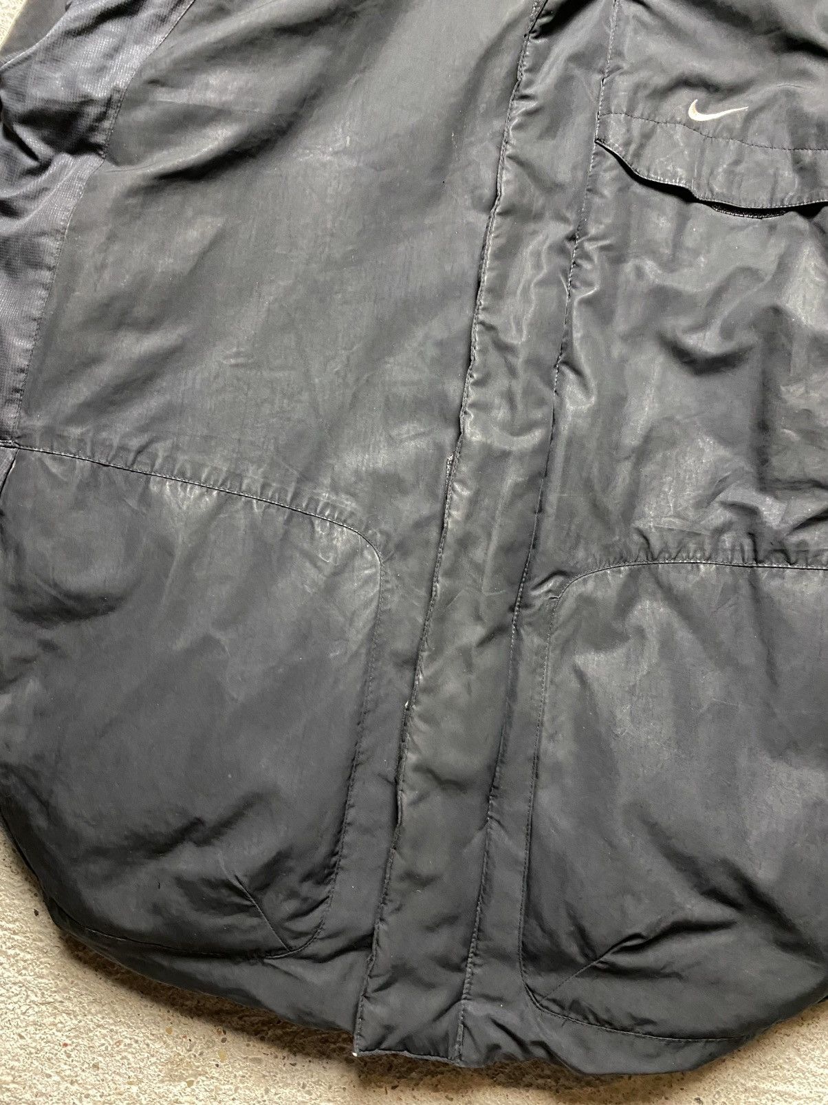 Nike vintage puffer jacket retro black baggy oversized