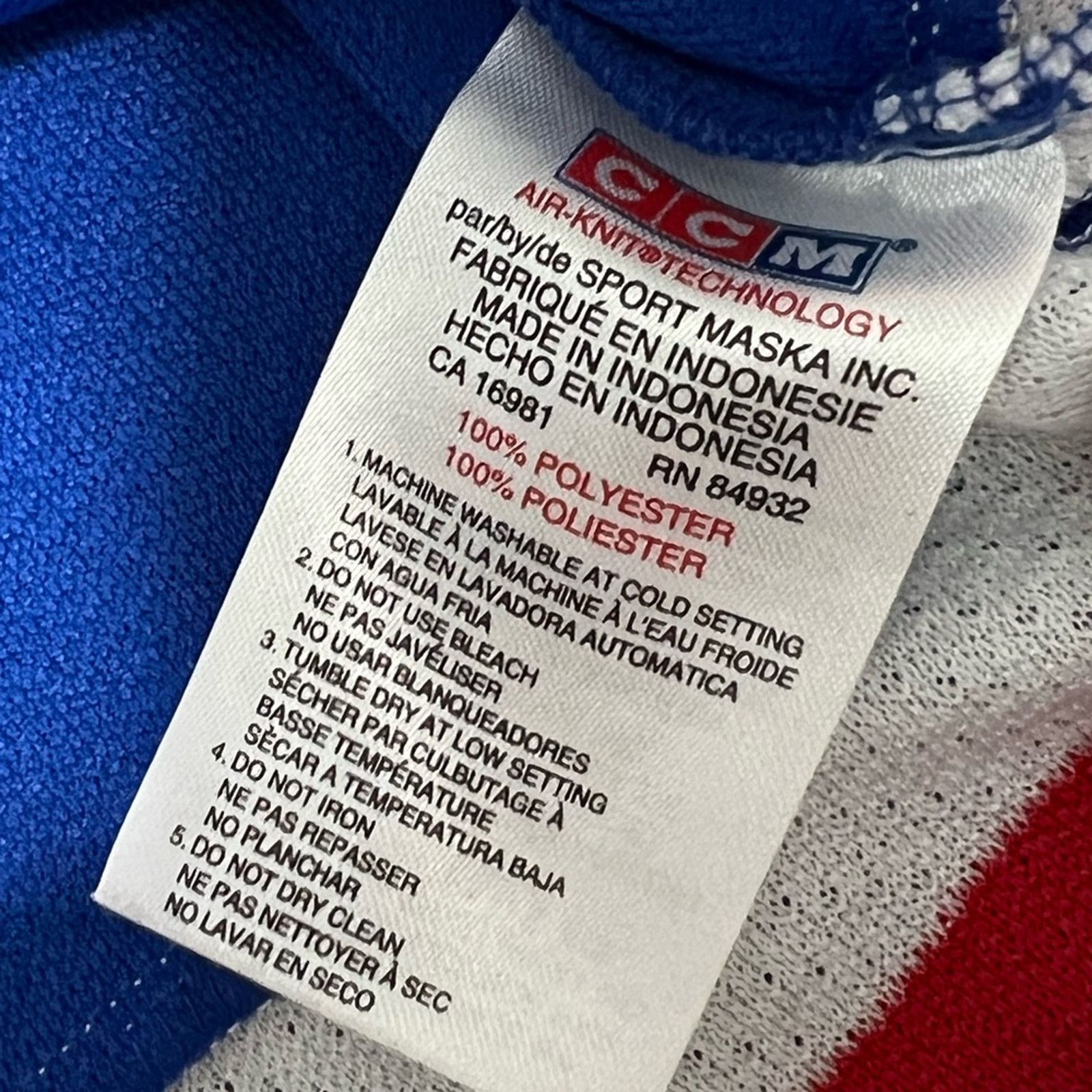 Ccm New York Rangers Scott Gomez Authentic CCM Hockey Jersey Size US L / EU 52-54 / 3 - 7 Thumbnail