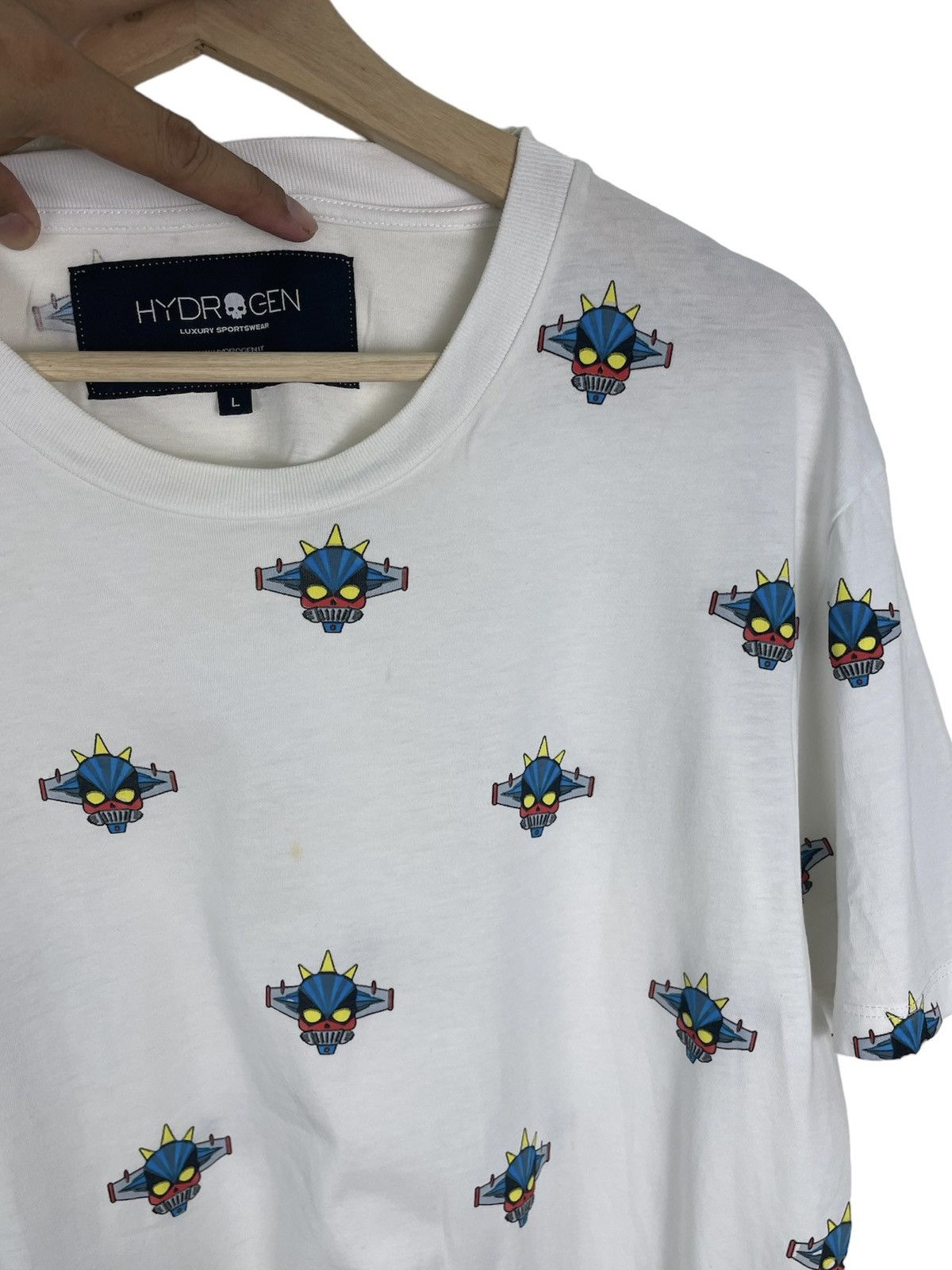 HYDROGEN HYDROGEN Italy Anime Skull Tee | Japan Market Rarity Size US L / EU 52-54 / 3 - 3 Thumbnail
