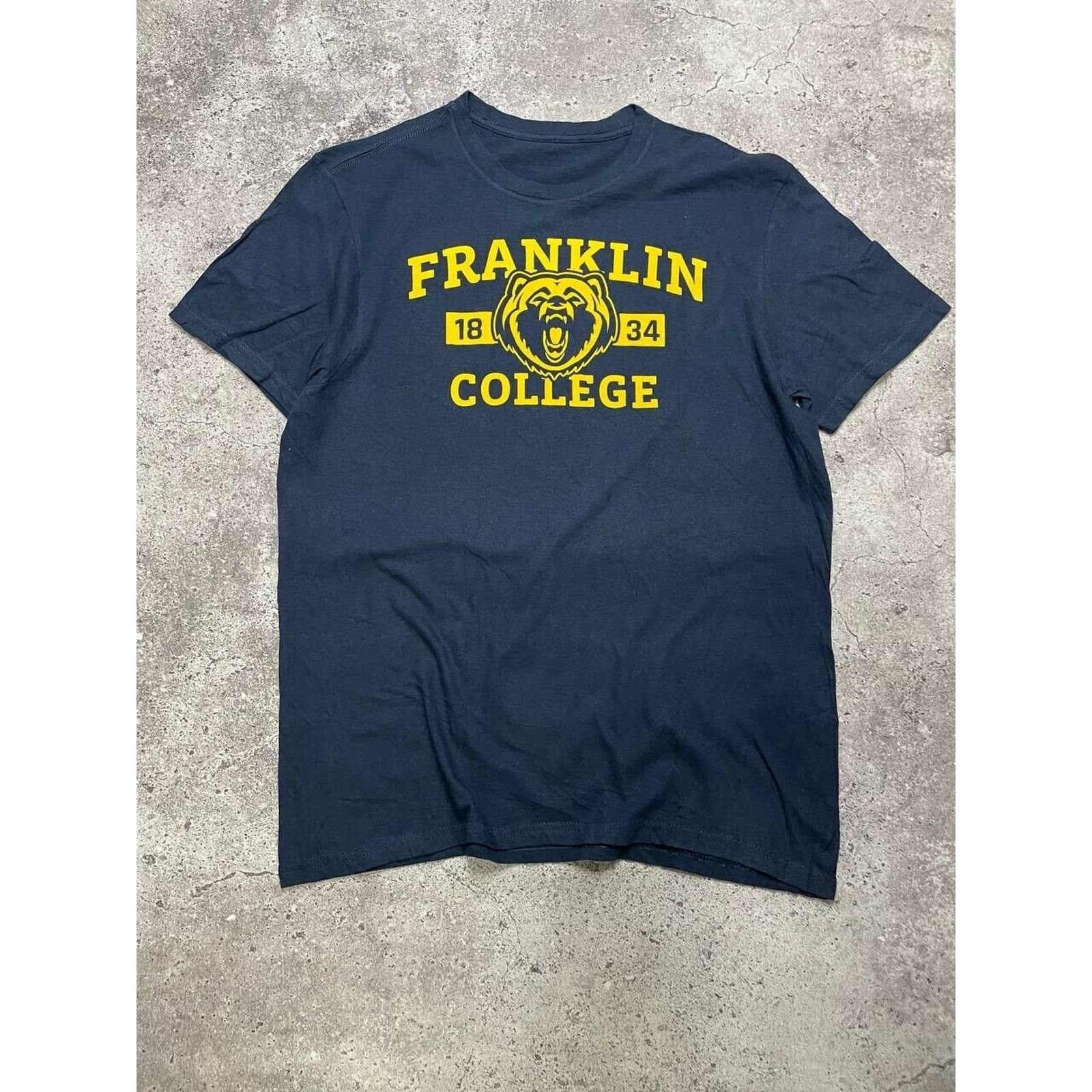 Vintage Vintage Franklin College T-shirt 1834 Bear Graphic Black M Size US M / EU 48-50 / 2 - 1 Thumbnail