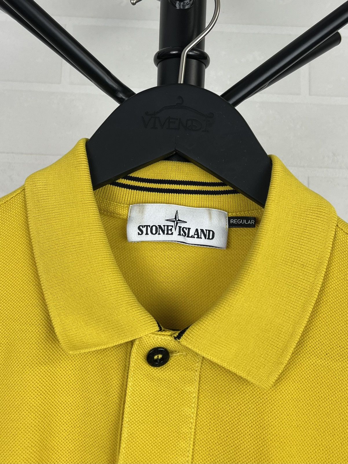 Stone Island STONE ISLAND Polo Shirt Cotton Patch Program Yellow Men’s Size US L / EU 52-54 / 3 - 3 Thumbnail