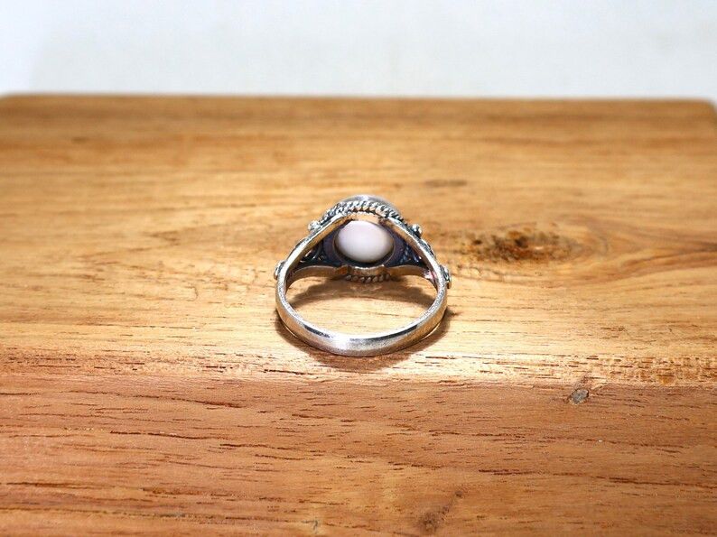 Handmade Pearl Ring, Sterling Silver Promise Ring, Handmade Jewelry Size ONE SIZE - 6 Thumbnail
