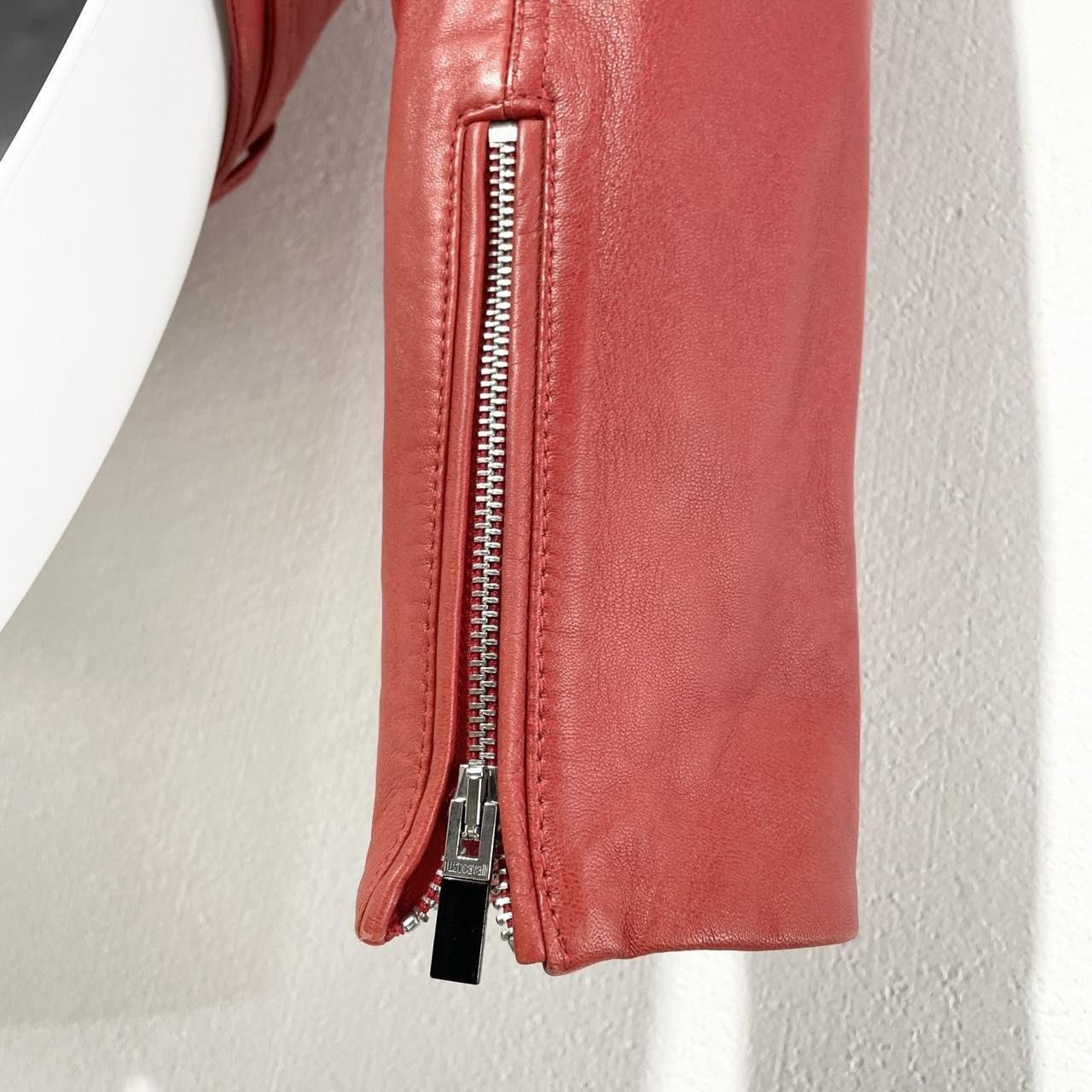 Just Cavalli JUST CAVALLI genuine leather red motorcycle jacket Size M / US 6-8 / IT 42-44 - 8 Thumbnail