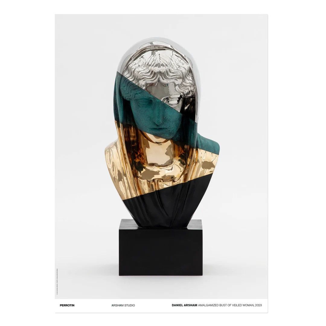 image of Daniel Arsham Amalgamized Bust Of Veiled Woman Poster, Men's