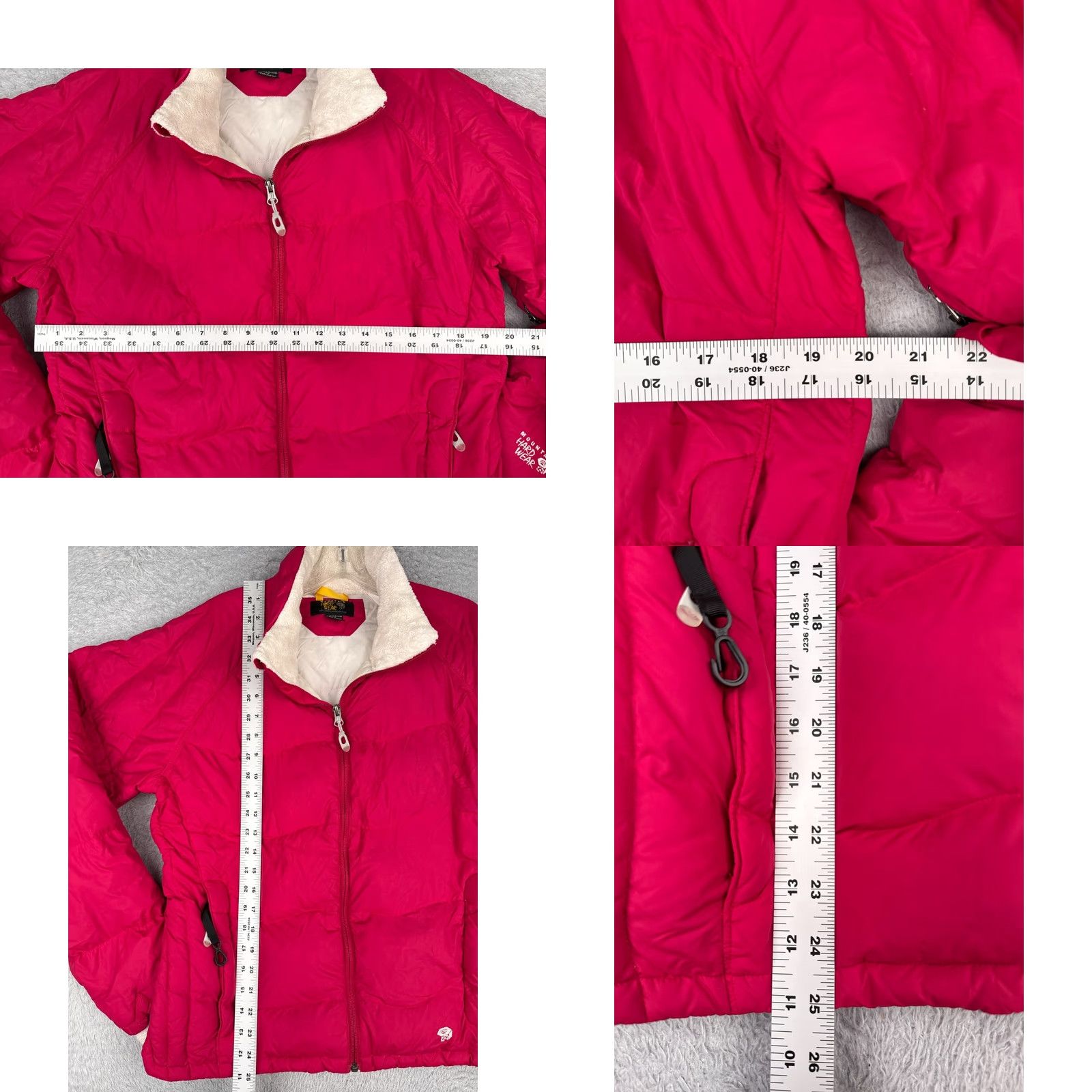 Mountain Hardwear Mountain Hardwear Jacket Womens Large Pink Puffer Down Insulation Nylon Shell Hooded Full Zip Medium-Length Sleeve Size L / US 10 / IT 46 - 8 Thumbnail