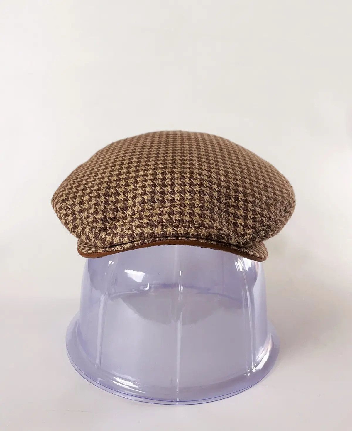 Ralph Lauren Polo Golf Wool Linen Leather Flat Cap Beret Hat Peaked Cap Size ONE SIZE - 3 Thumbnail