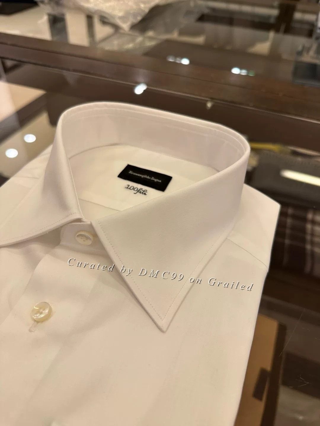 Ermenegildo Zegna Ermenegildo Zegna White Long-Sleeve Shirt Size US S / EU 44-46 / 1 - 4 Thumbnail