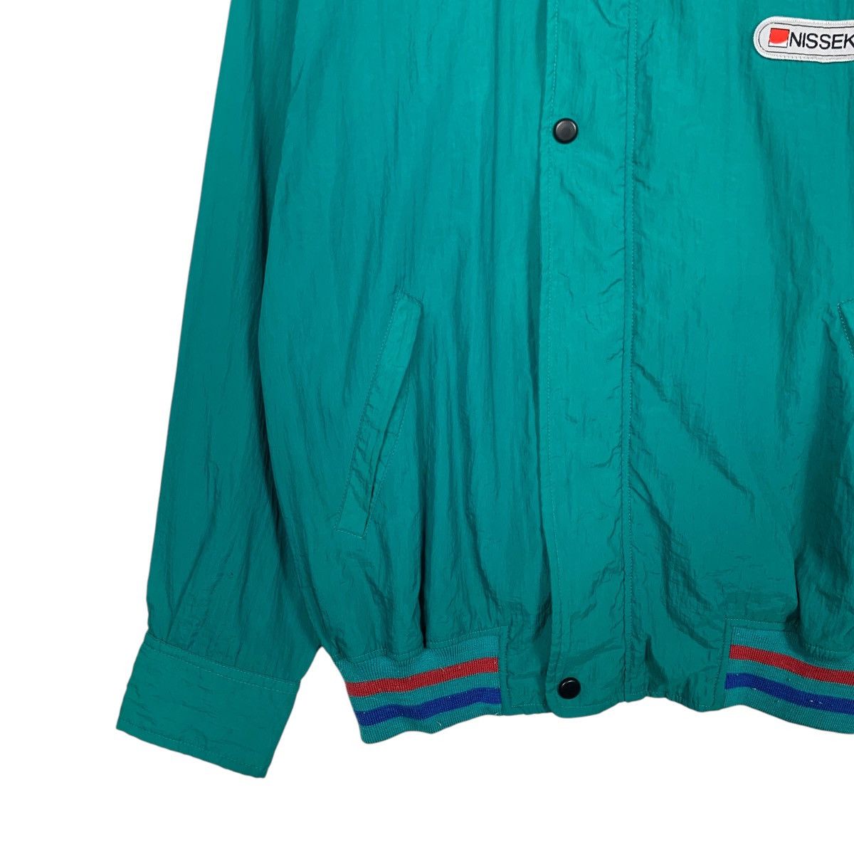 Japanese Brand NISSEKI DASHRACER 100 Green Collar Light Jacket #1661-C74 Size US L / EU 52-54 / 3 - 5 Thumbnail