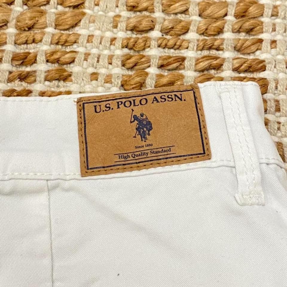 U.S. Polo Assn. Brand New U.S. Polo Assn. White Women's Shorts Size 26" / US 2 / IT 38 - 7 Thumbnail