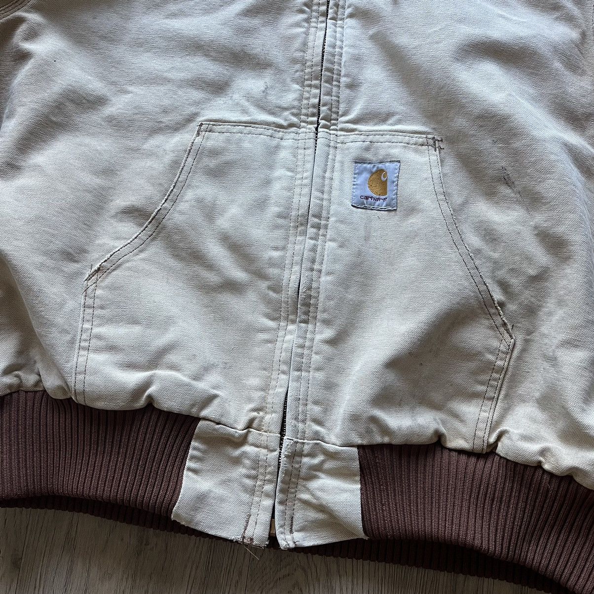 Carhartt × Vintage Crazy Vintage Faded Tan Brown Carhartt Jacket Large Size US L / EU 52-54 / 3 - 3 Thumbnail