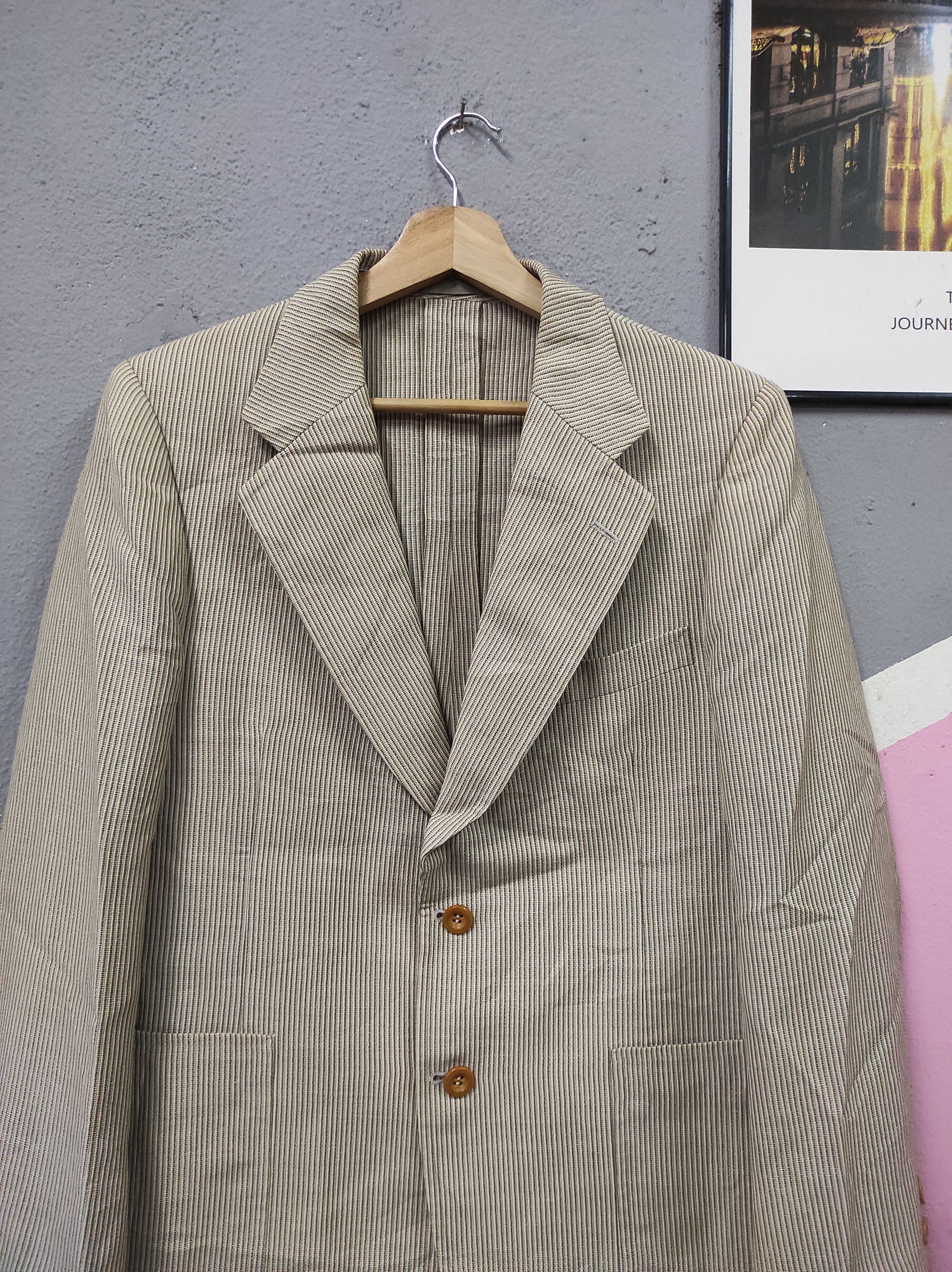 Burberry × Vintage BURBERRY VINTAGE PLAID BLAZER JACKET Size 40R - 2 Thumbnail