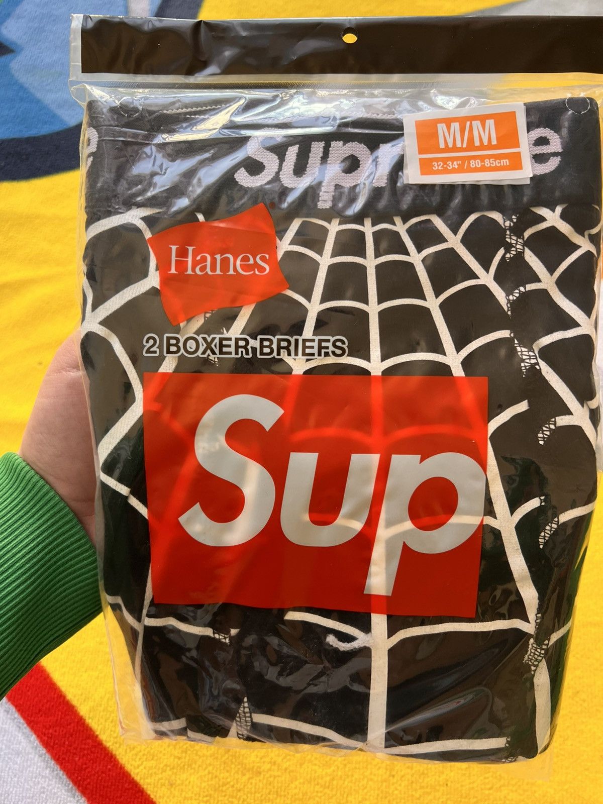 Supreme M Supreme x Marvel Spider-Man Web Boxer Briefs hanes Black Size US 32 / EU 48 - 9 Thumbnail