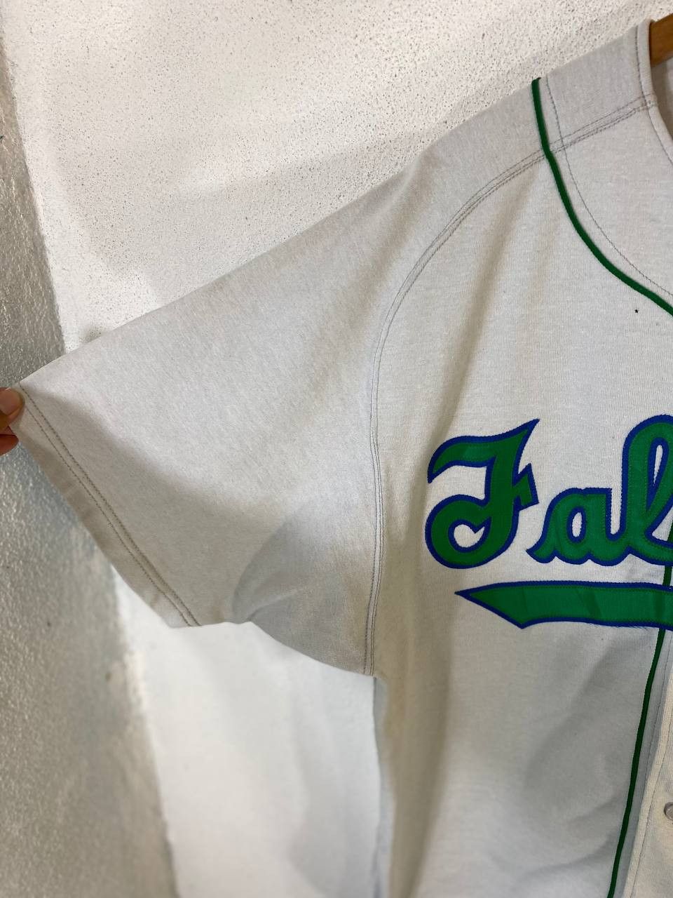 MLB vintage falcons baseball jersey by powers mfg made in usa Size US L / EU 52-54 / 3 - 3 Thumbnail