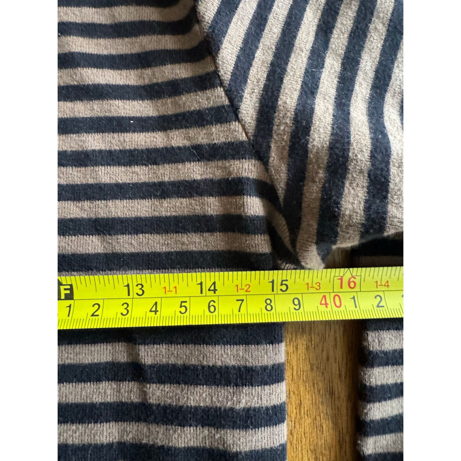 Max Mara Max Mara 100 Percent Cotton Striped Long Sleeve Top Brown Size S / US 4 / IT 40 - 6 Thumbnail