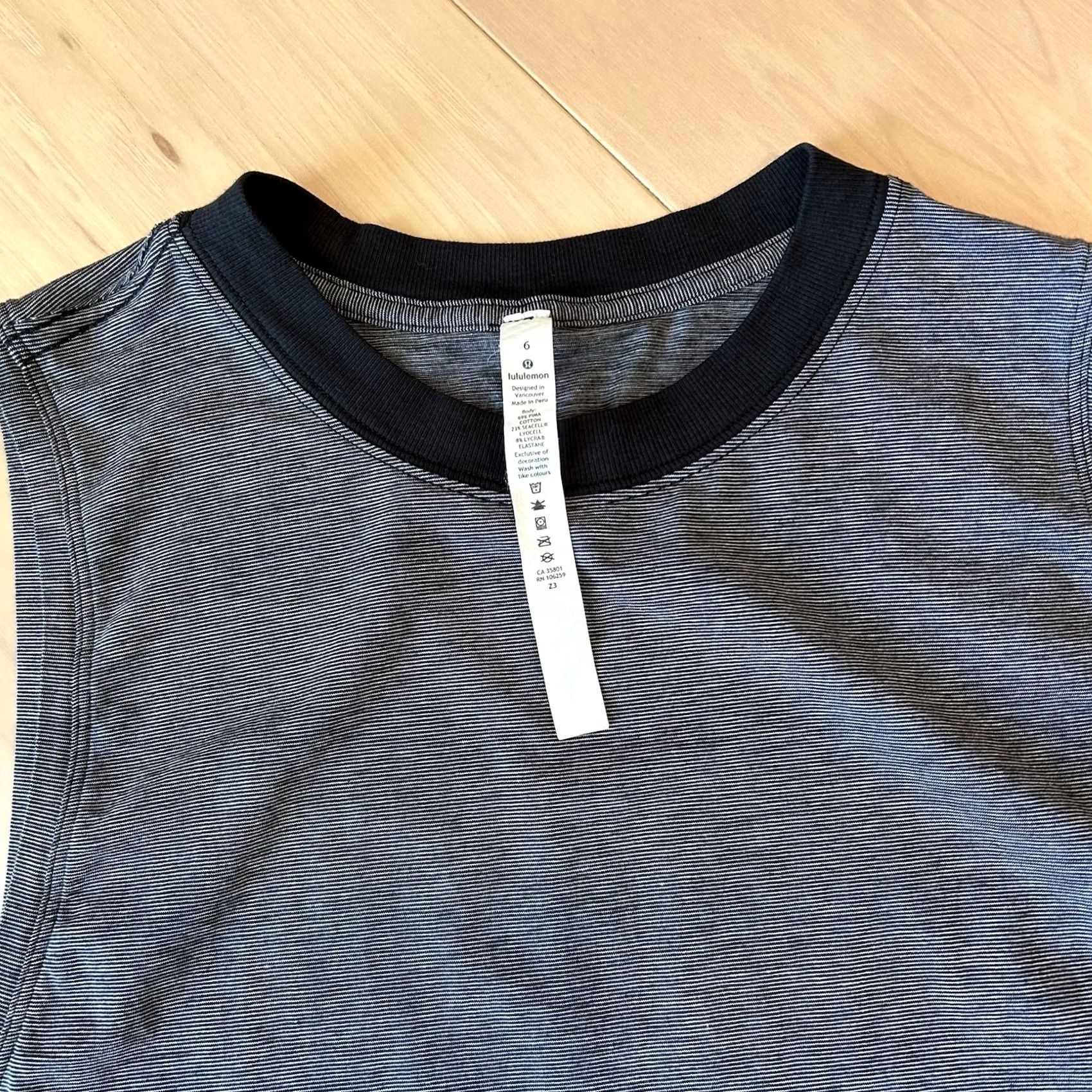 Lululemon Lululemon All Yours Boyfriend Tank Striped Top Women’s 6 Size M / US 6-8 / IT 42-44 - 4 Thumbnail