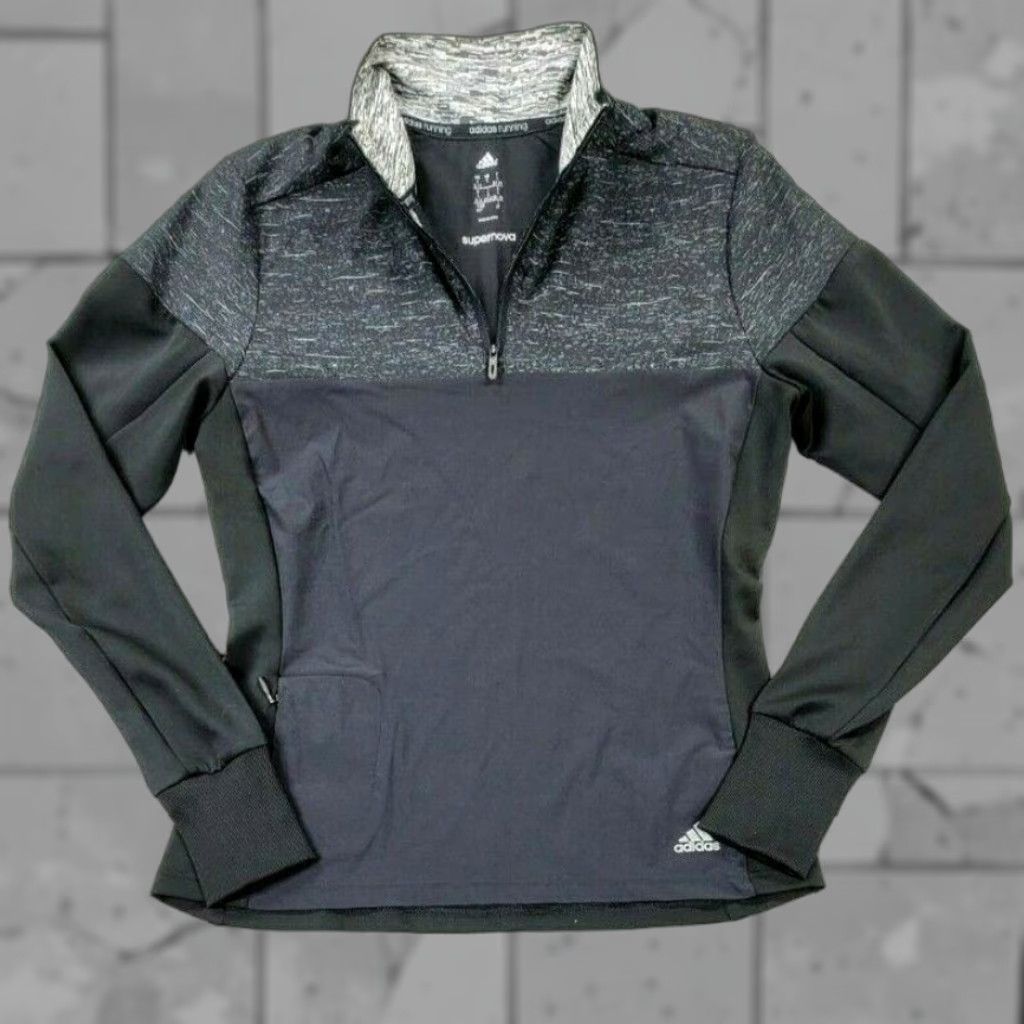 Adidas adidas Supernova Storm Women’s Outdoor Pullover Black Gray Color Block Sz Small Jacket Size S / US 4 / IT 40 - 1 Thumbnail