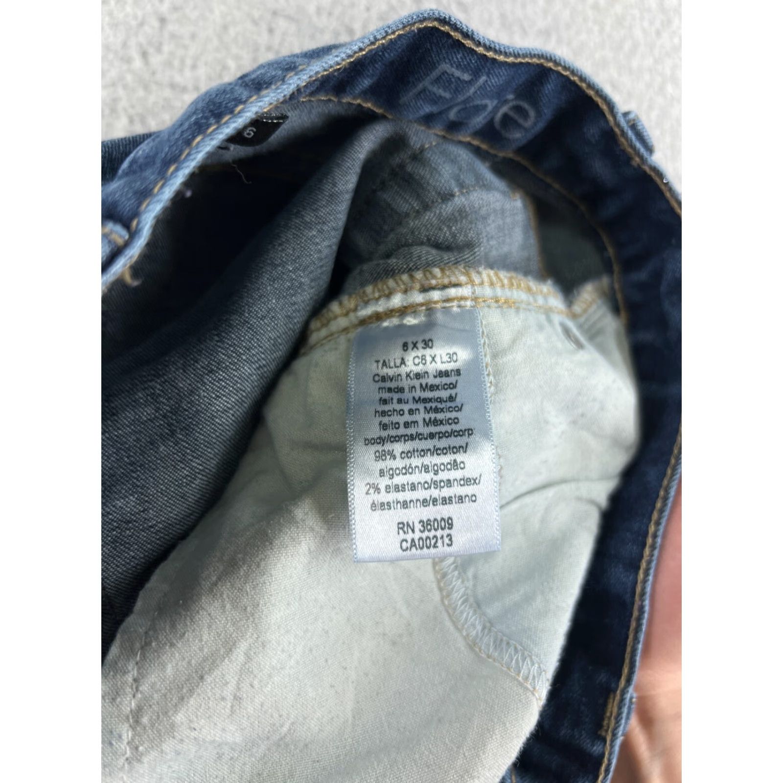 Calvin Klein Calvin Klein Jeans Women 6 Blue Denim Flared Medium Wash 28 Inseam 5-Pocket Distressed Zip Rise Cotton Blend Modern Classic Womens Size 28" / US 6 / IT 42 - 4 Thumbnail