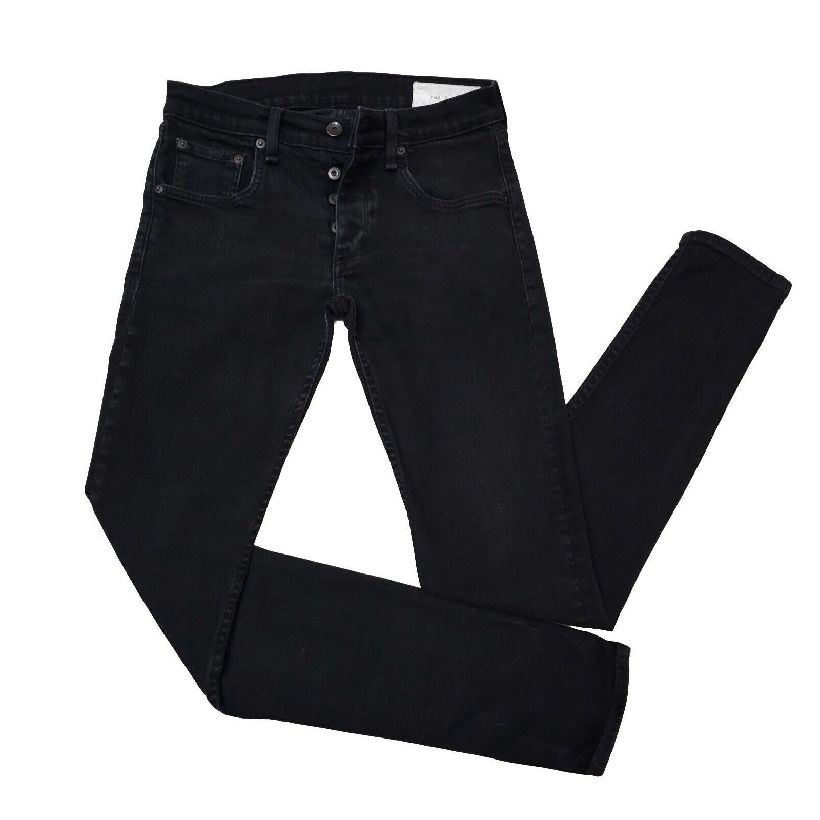 Rag & Bone Rag & Bone Mens Fit 1 Extra Slim Button Fly Jeans 30×33 Size US 30 / EU 46 - 9 Thumbnail