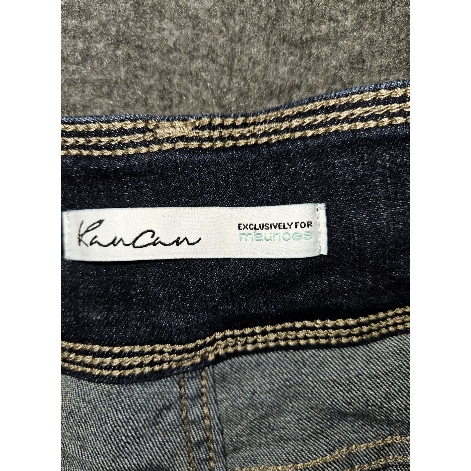 Vintage Kancan High Rise Bootcut Jeans Women's 32 Blue Frayed Stretch Preppy City Casual Mens/ Womens Size 24" / US 00 / IT 34 - 2 Thumbnail