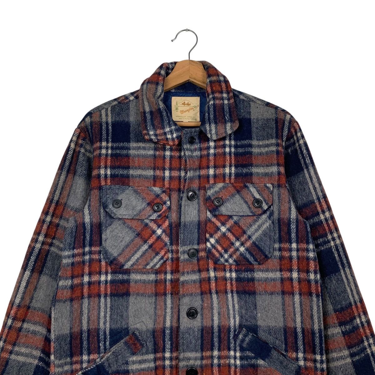 Wrangler Vintage 80’s WRANGLER Tartan Flannel Four Pocket #2556-C115 Size US M / EU 48-50 / 2 - 2 Thumbnail