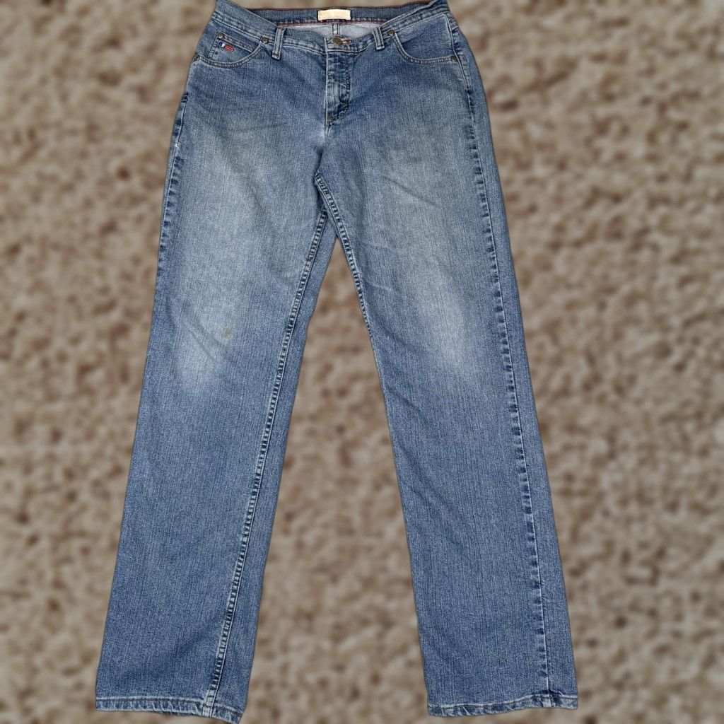 Wrangler Jeans Women 9 Blue Straight 20X Tulsa Low Rise Stretch Denim Long 30x36