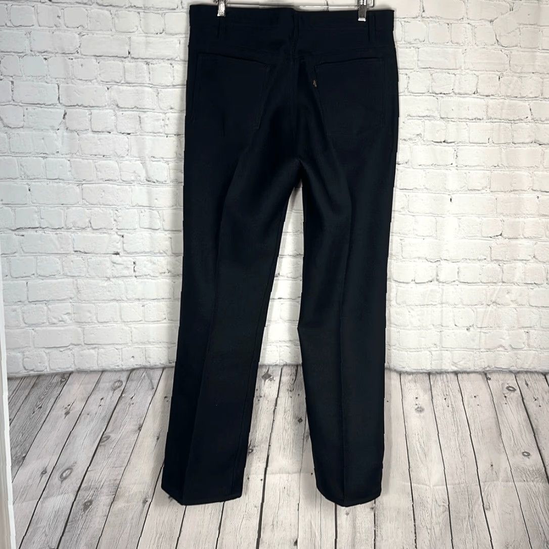 Levi's VINTAGE Levi’s Black Dacron Polyester Pants Trousers Men W36 L32 Made in USA Dress Pants Inseam 32 Size US 36 / EU 52 - 7 Thumbnail