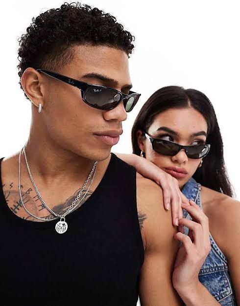 RayBan RayBan slim rectangular polarised sunglasses Size ONE SIZE - 1 Thumbnail