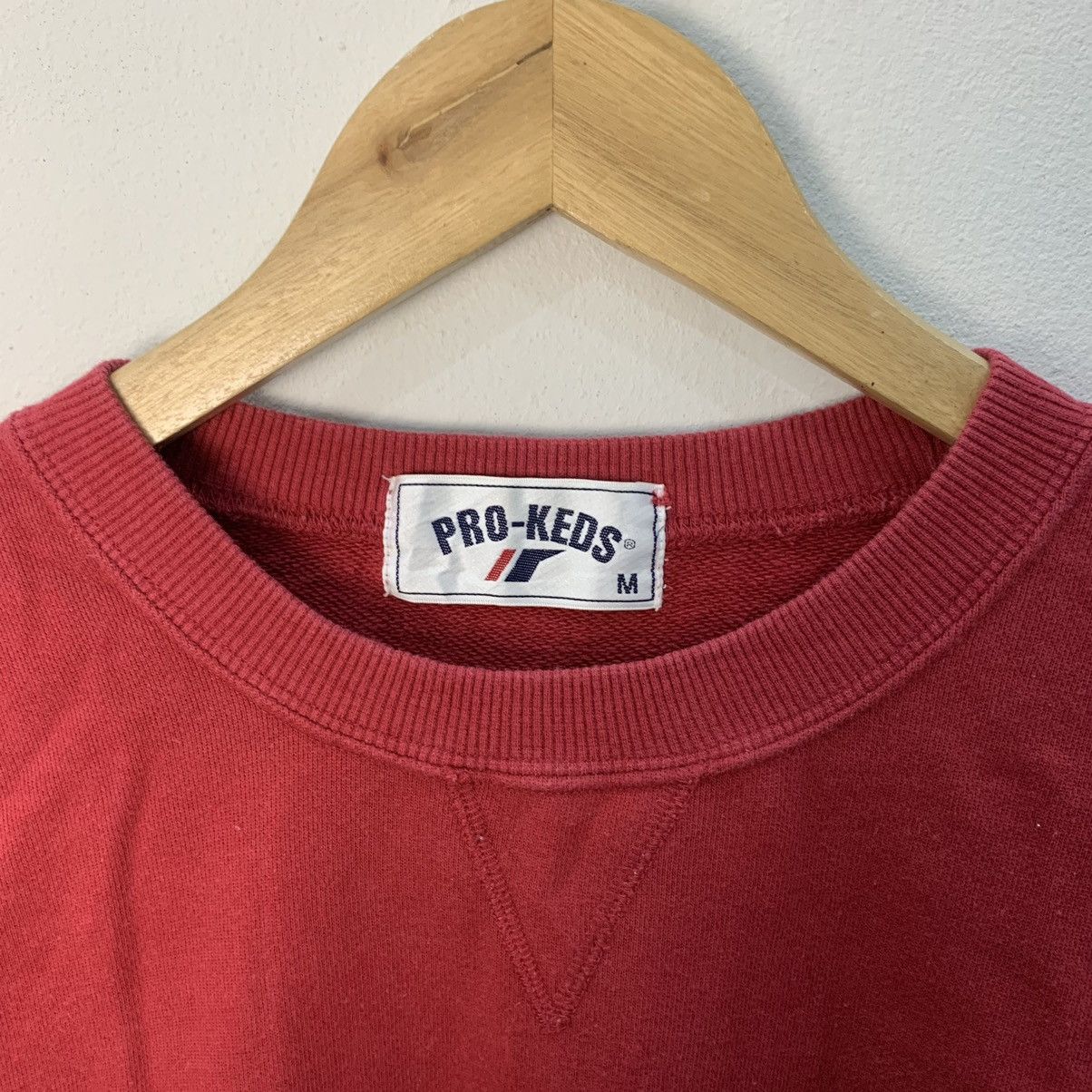 Pro-Keds Vintage Pro Keds Sweatshirts Maroon Pull SpellOut Medium Size US M / EU 48-50 / 2 - 3 Thumbnail