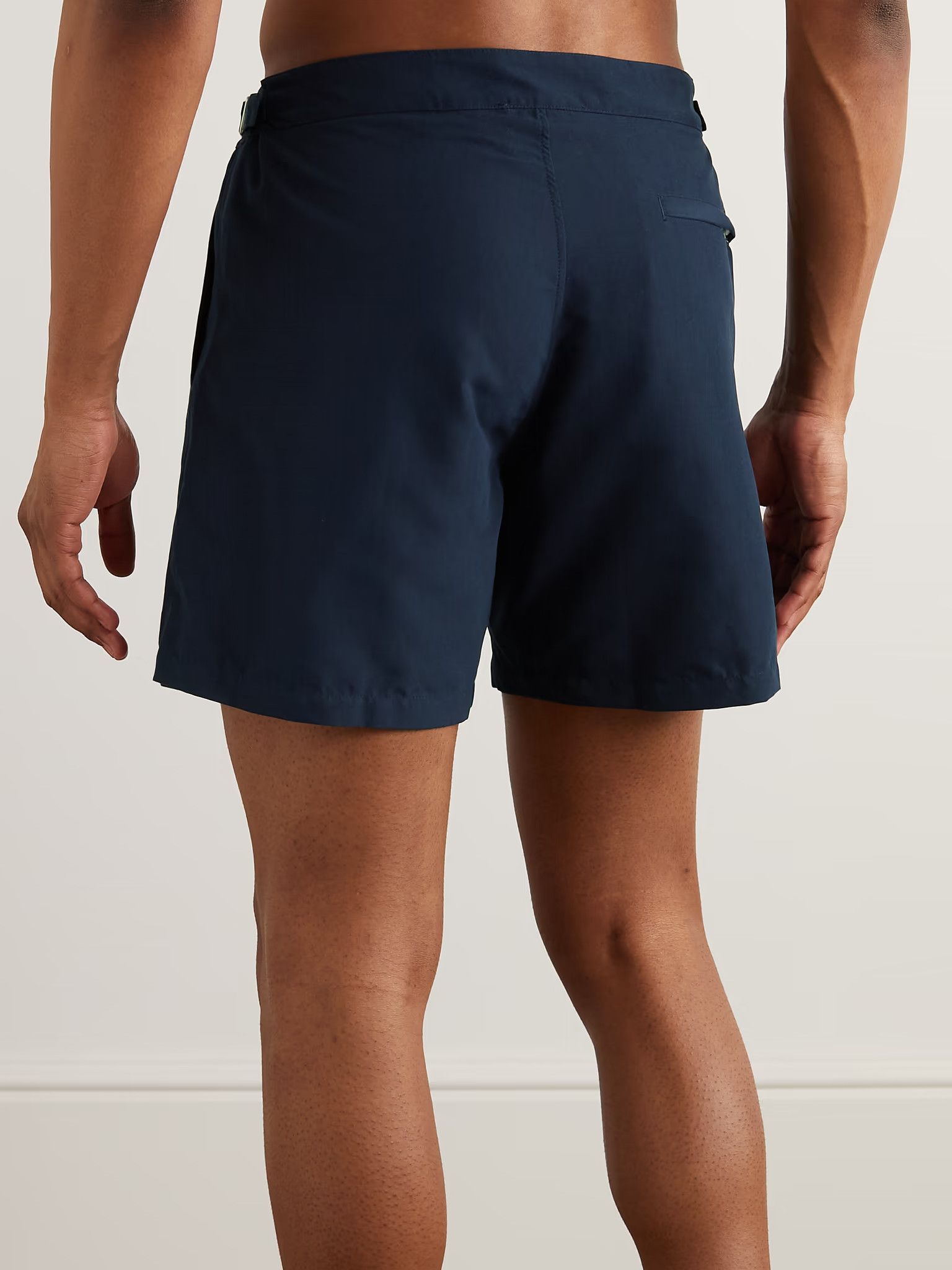 Loro Piana o1srvl11e1024 Schooner Straight Swim Shorts in Navy Blue Size US 34 / EU 50 - 3 Thumbnail