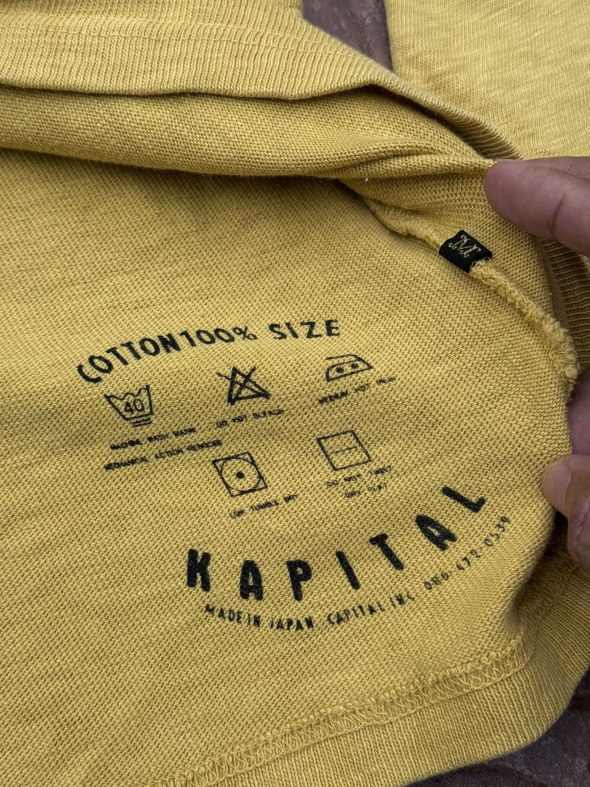 Kapital GRAIL🔥Kapital KIRO HIRATA Loose Neck One Side Pocket LS Tee Size US M / EU 48-50 / 2 - 8 Thumbnail
