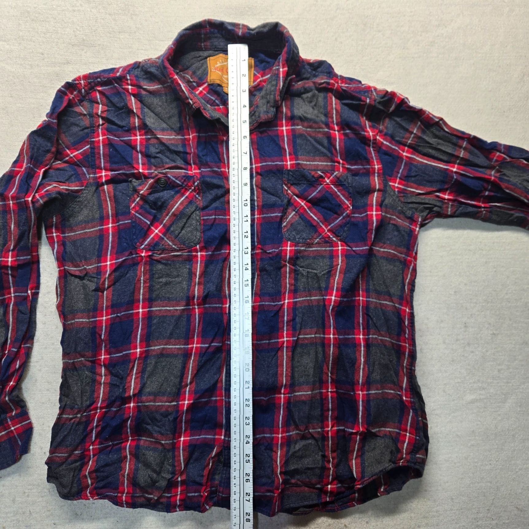 Camel Red Camel Shirt Button-Up Short Sleeve Plaid Cotton Multicolor 2XL Mens Western Casual Size US XXL / EU 58 / 5 - 6 Thumbnail