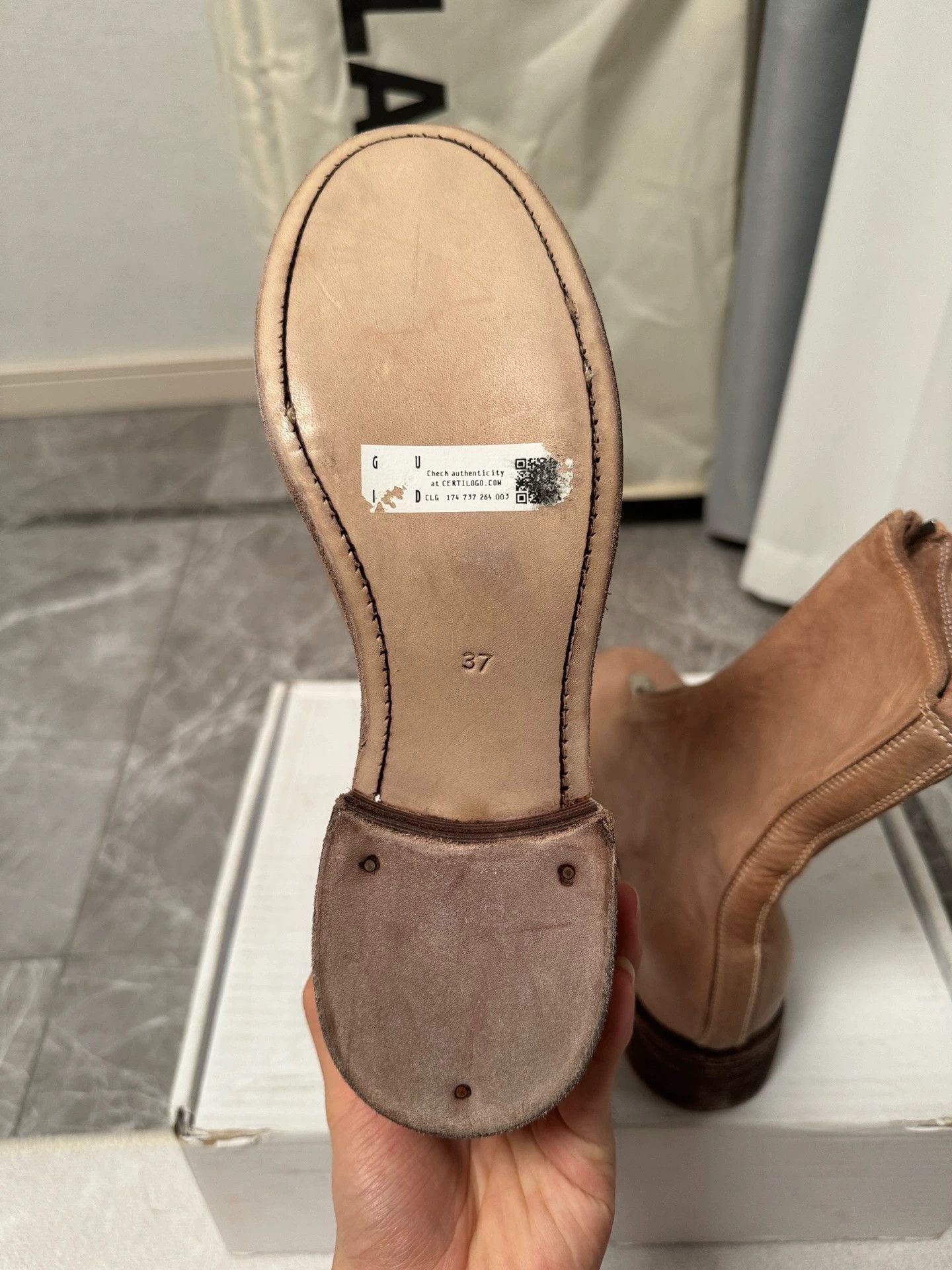 Guidi Guidi PL2 milk tea & blush leather boots 37 Size US 6.5 / IT 36.5 - 6 Thumbnail