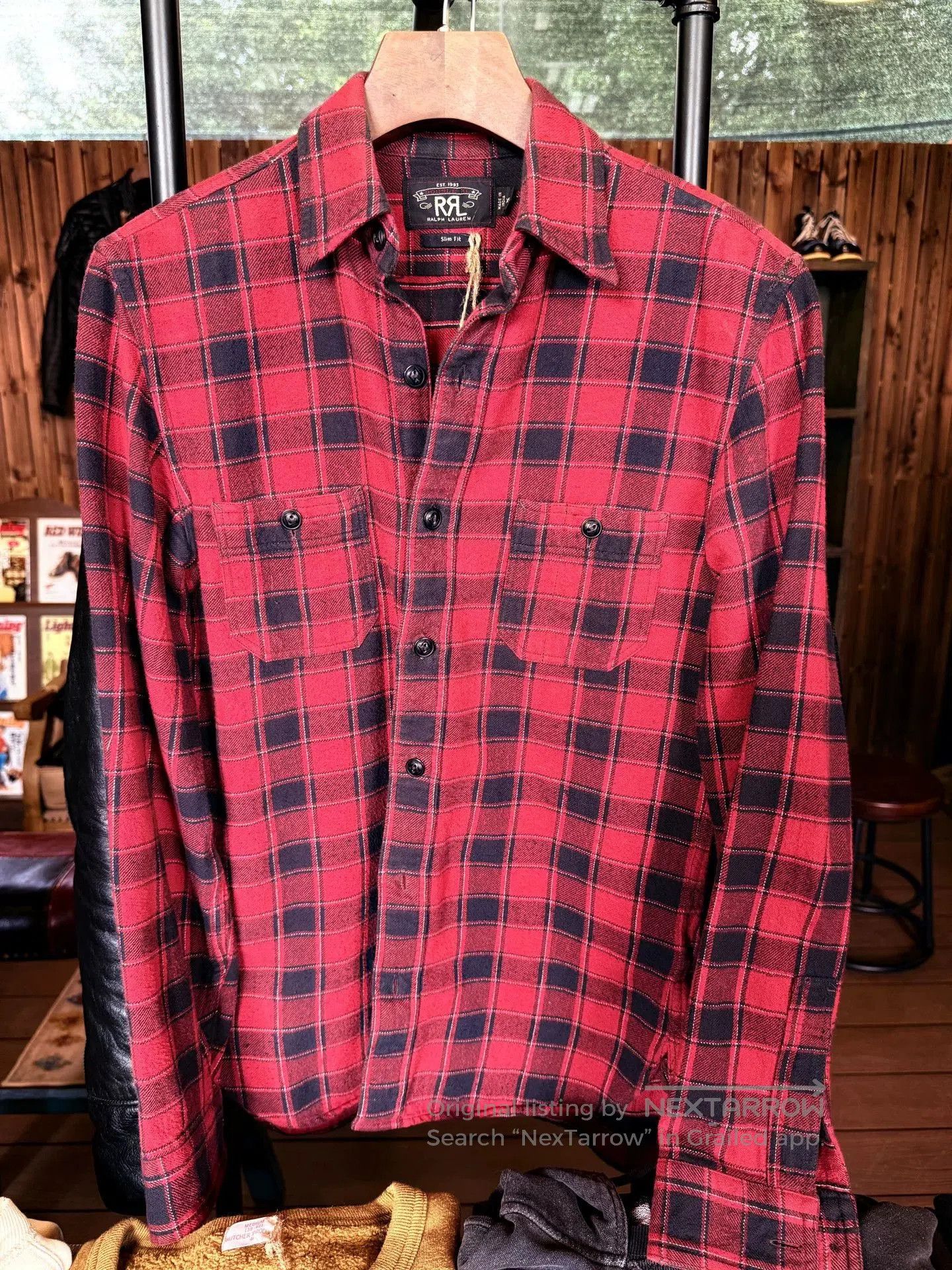 RRL Ralph Lauren RRL Red Black Plaid Shirt XS. Size US XS / EU 42 / 0 - 1 Thumbnail