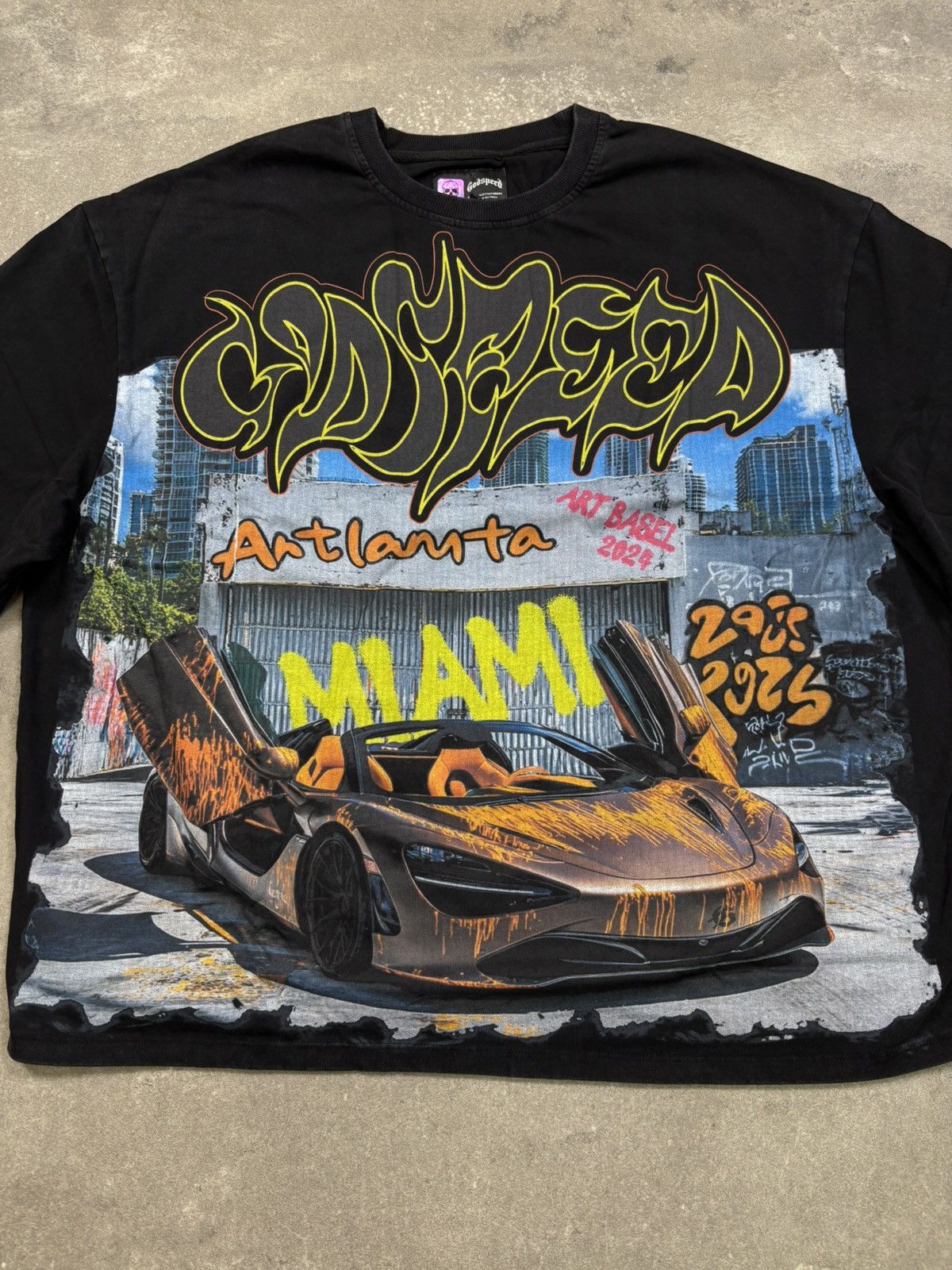 Godspeed Godspeed Miami Artlanta T-Shirt, Black Size US L / EU 52-54 / 3 - 3 Thumbnail
