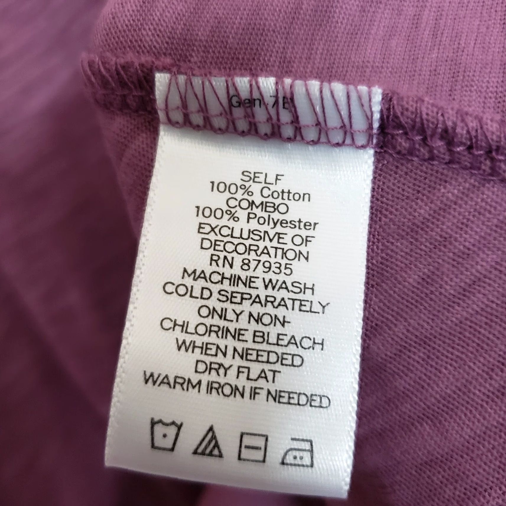 Vintage LOGO Lori Goldstein Womens Tunic Top XS Purple Lace Hem 3/4 Sleeve Shirt Blouse Womens Size XS / US 0-2 / IT 36-38 - 5 Thumbnail