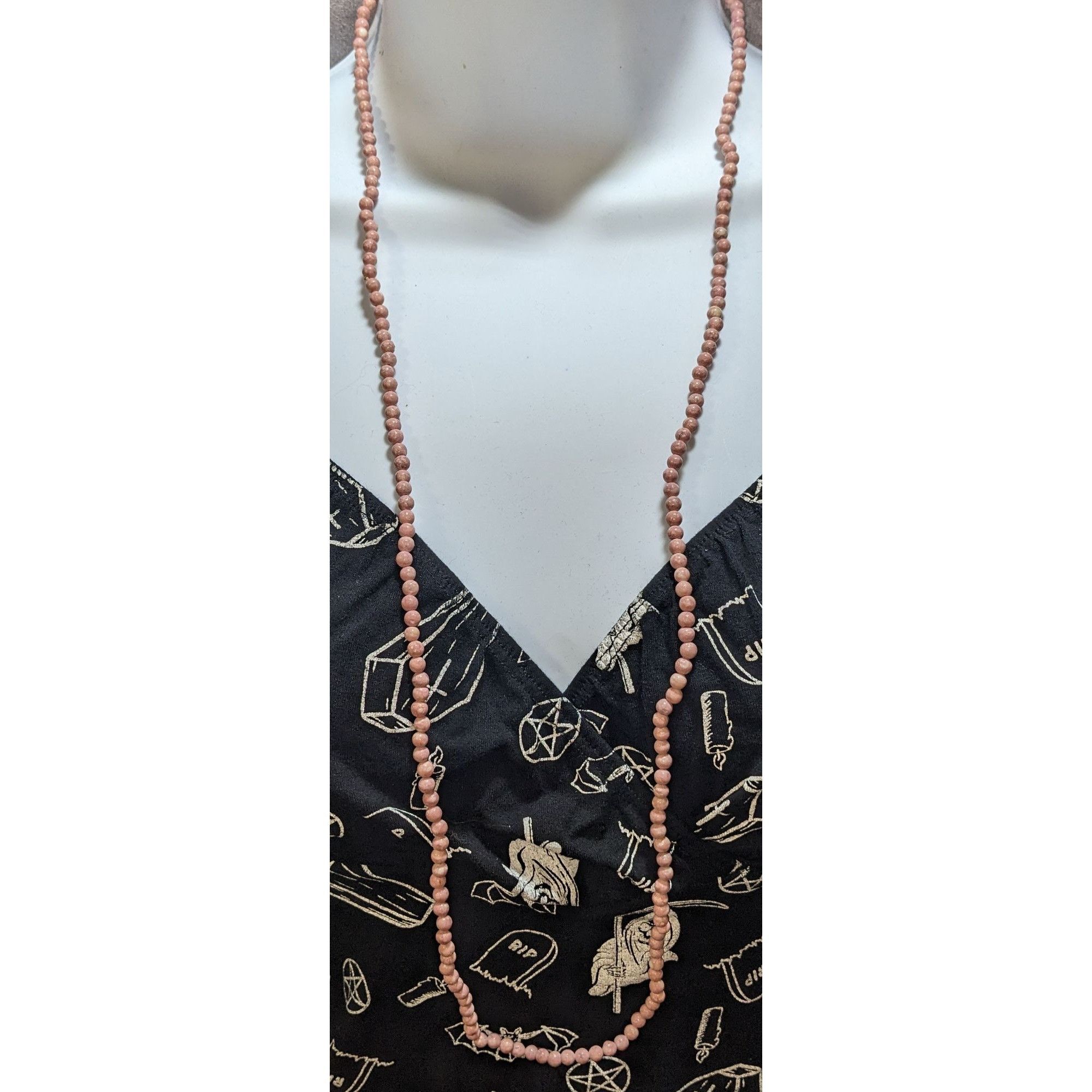 Other Pink Stone Beaded Necklace Size ONE SIZE - 2 Thumbnail