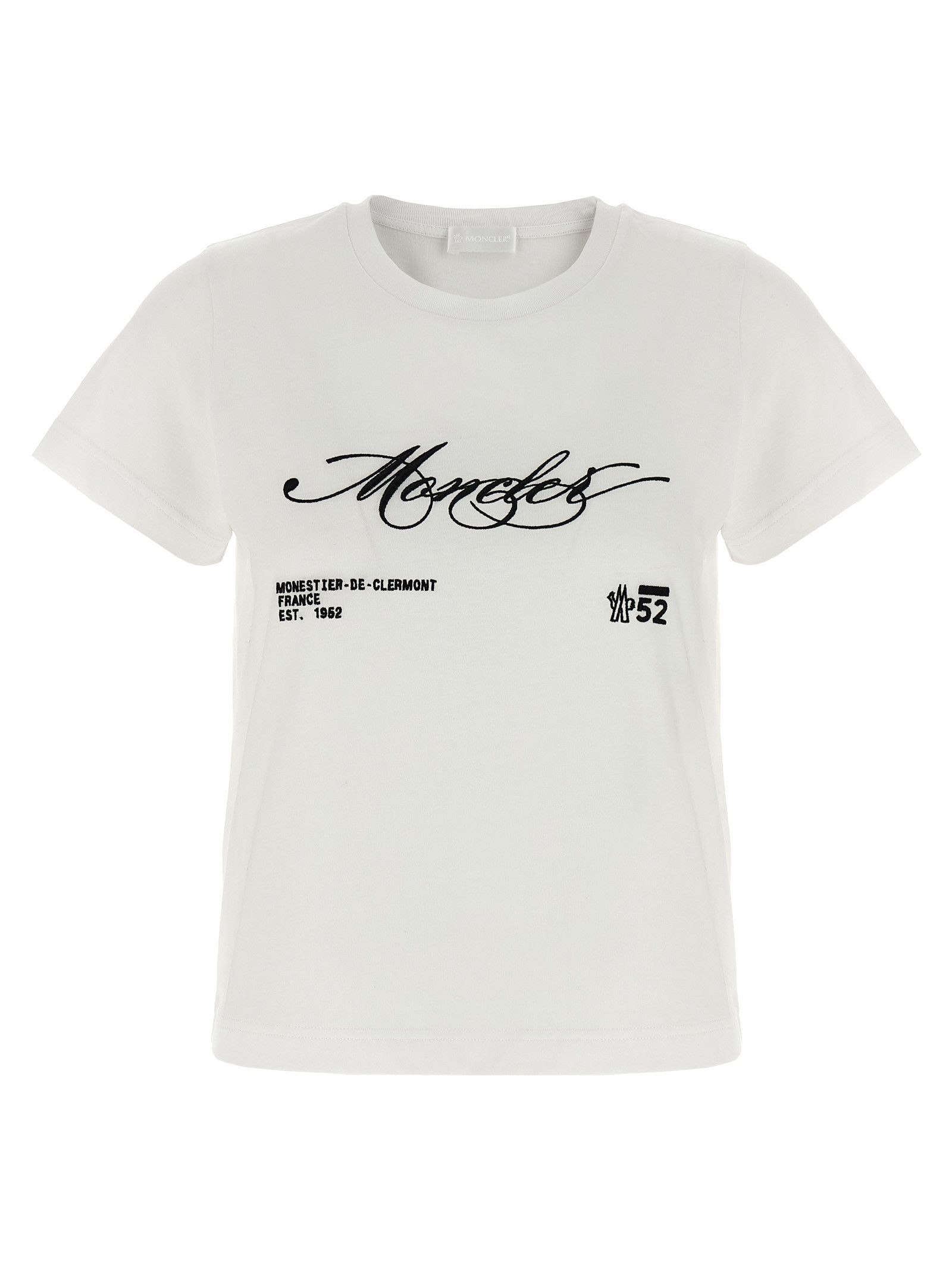 Moncler Embroidery T-Shirt Size S / US 4 / IT 40 - 1 Thumbnail