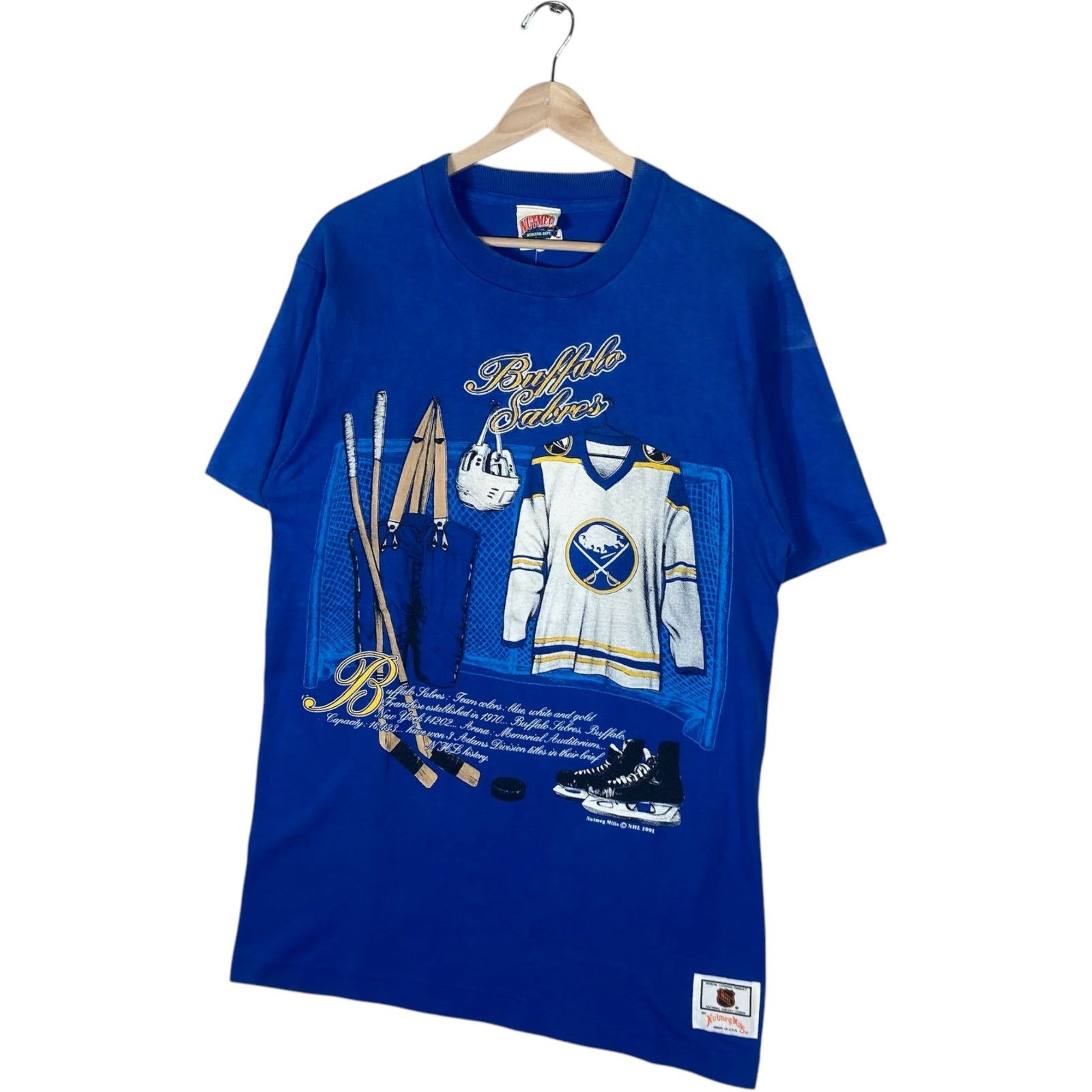 Nutmeg Vintage Nutmeg NHL Buffalo Sabres Tee M Size US M / EU 48-50 / 2 - 3 Thumbnail