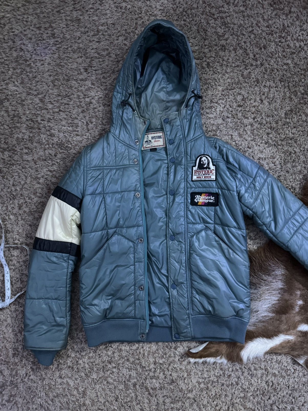 Hysteric Glamour Hysteric glamour medium green puffer jacket with patches Size US M / EU 48-50 / 2 - 2 Thumbnail