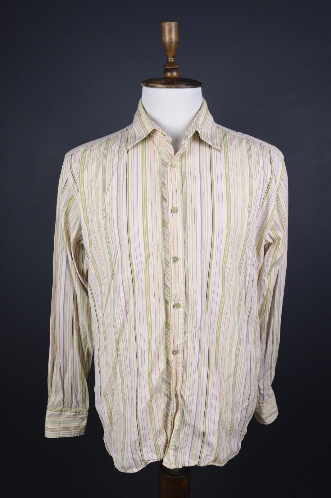 Ted Baker Ted Baker London Stiped Luxury Button Down Shirt Size 6 Size US M / EU 48-50 / 2 - 1 Thumbnail