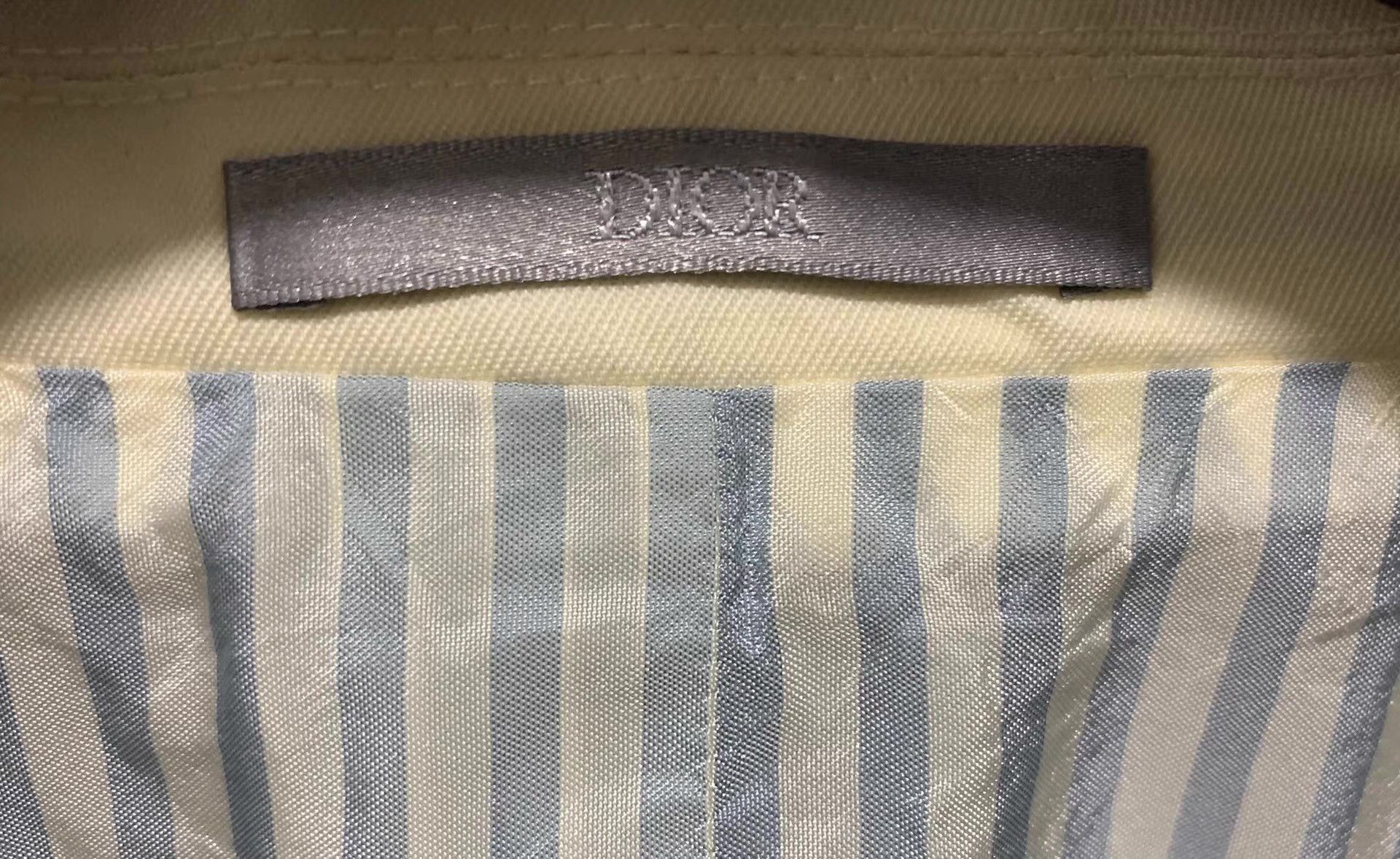 Dior DiorMen19SSRunwayPiecePeakLapelStriped Patchwork Blazer Q12 Size 48R - 8 Thumbnail