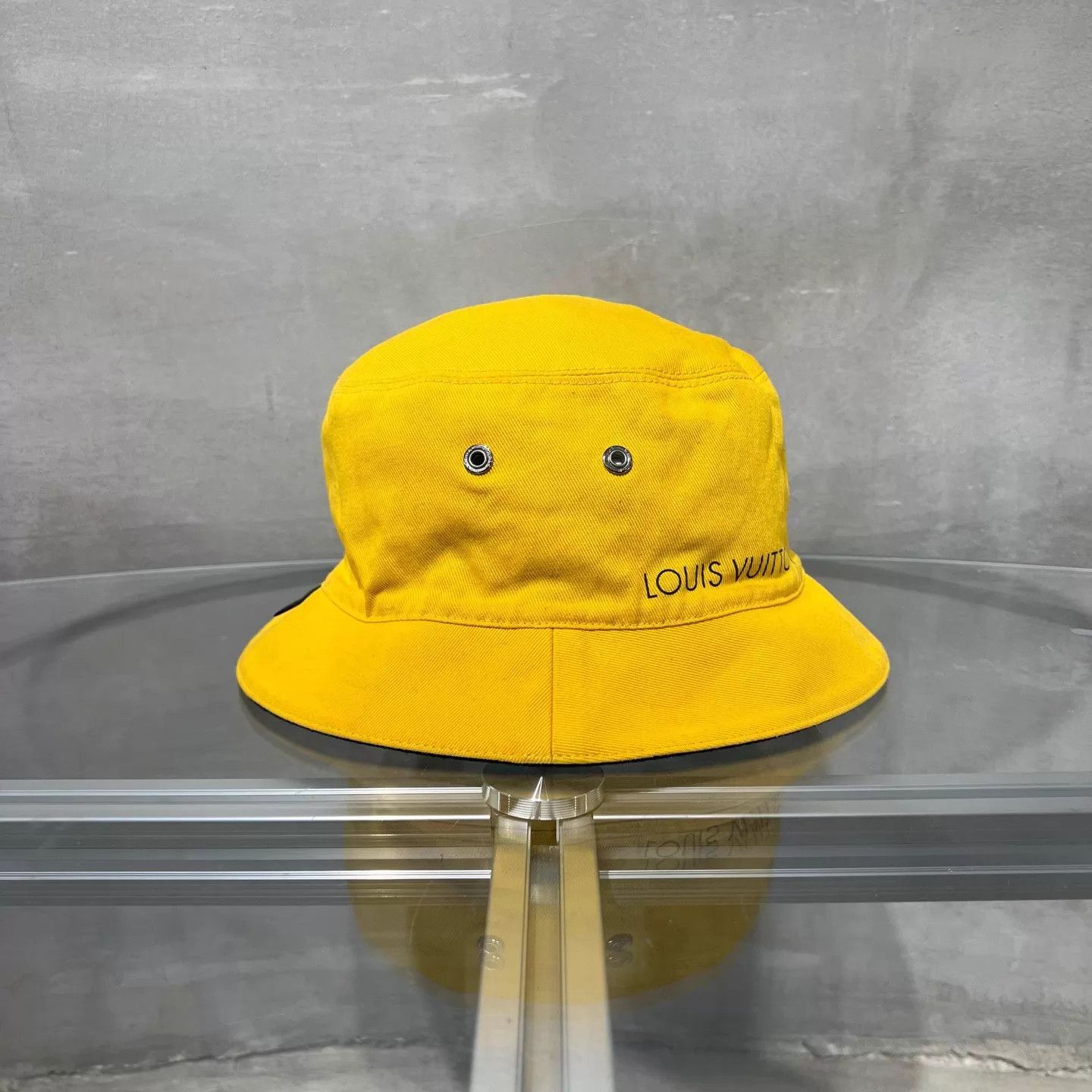 Louis Vuitton LV double-sided fisherman hat FC0246 yellow & black Size ONE SIZE - 5 Thumbnail