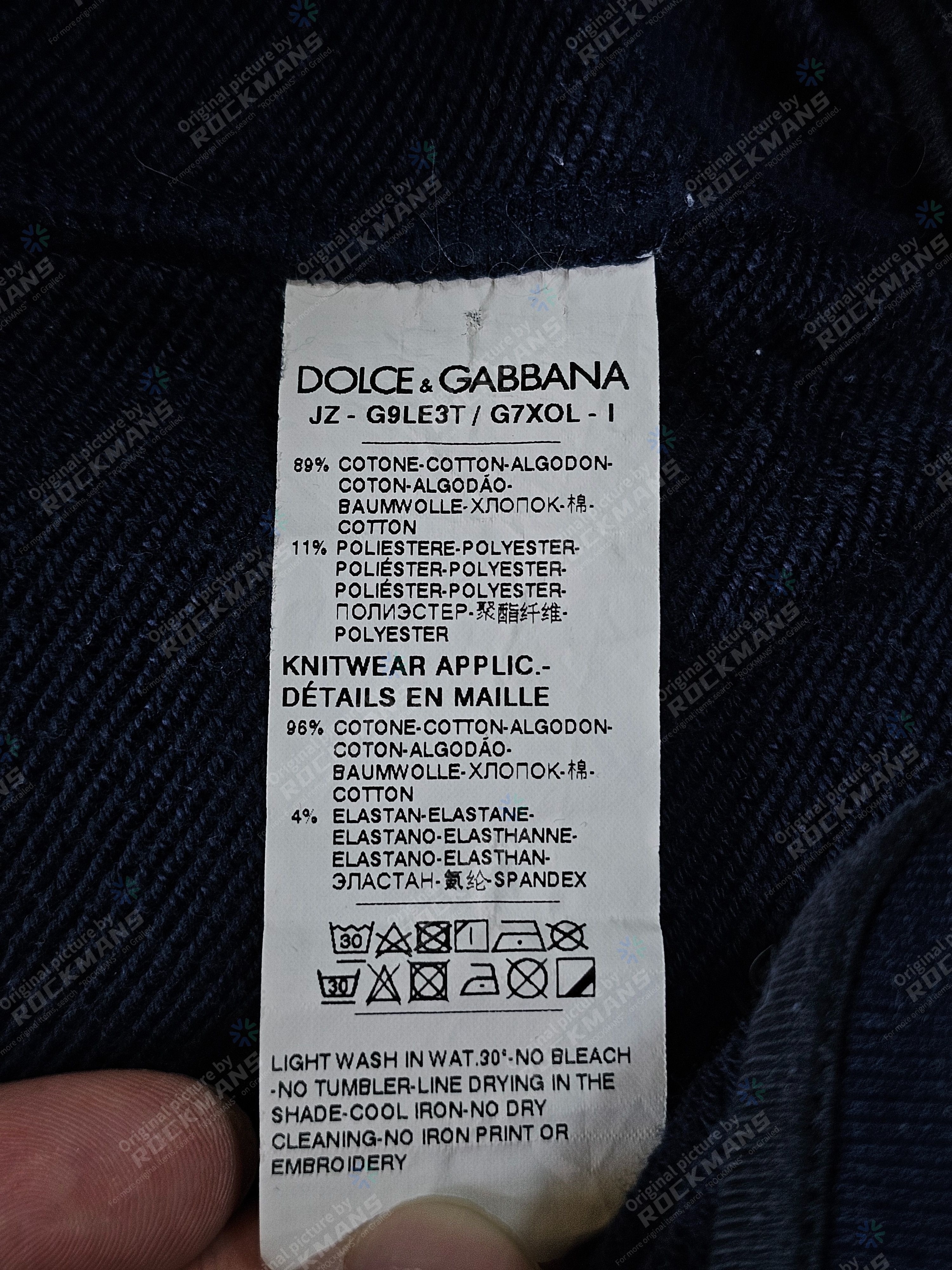 Dolce & Gabbana Dolce & Gabbana Navy Blue Oversized Sweatshirt Size 48 Size US M / EU 48-50 / 2 - 5 Thumbnail