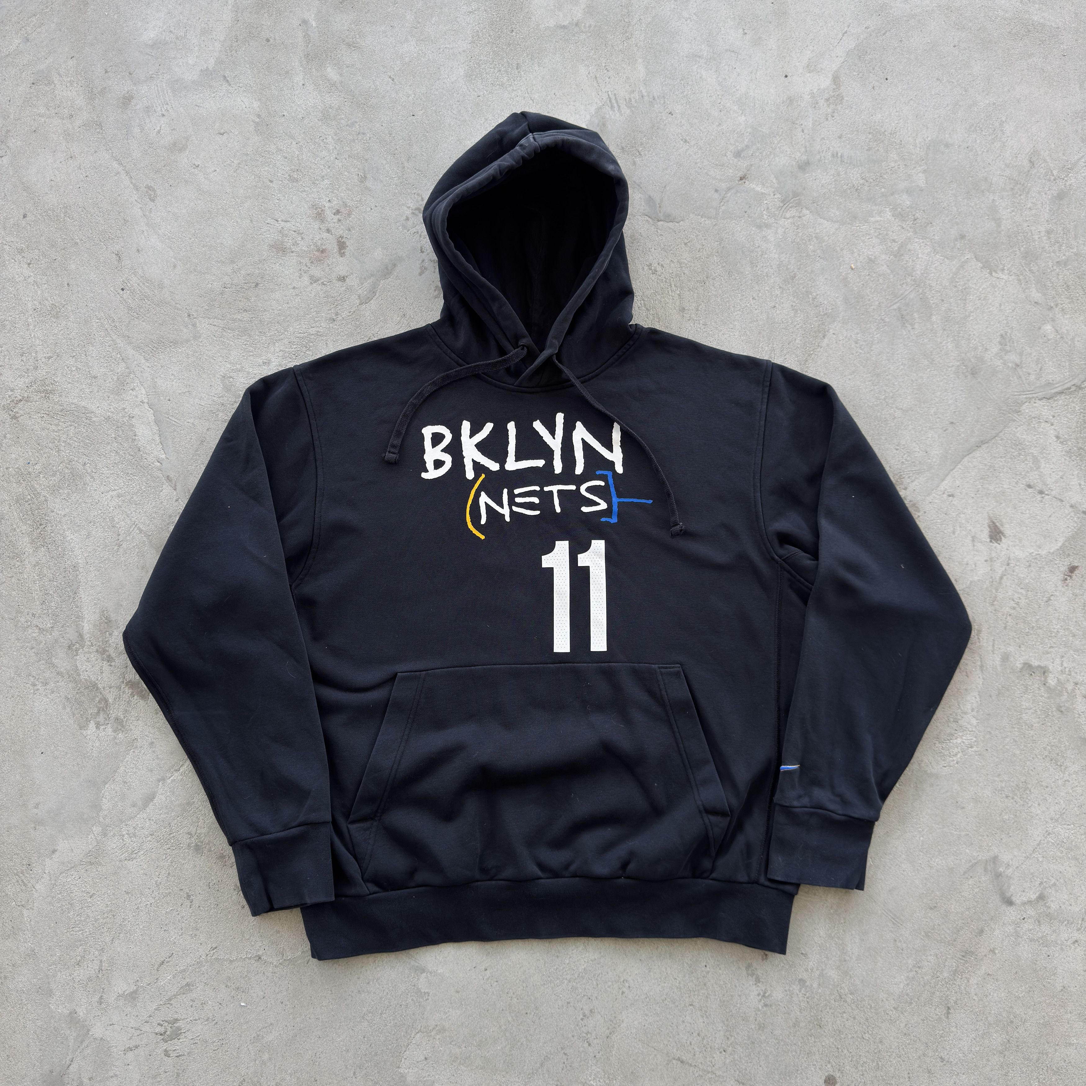 Nike Nike NBA Brooklyn Nets Kyrie Irving 11 Hoodie Black Large Size US L / EU 52-54 / 3 - 1 Thumbnail