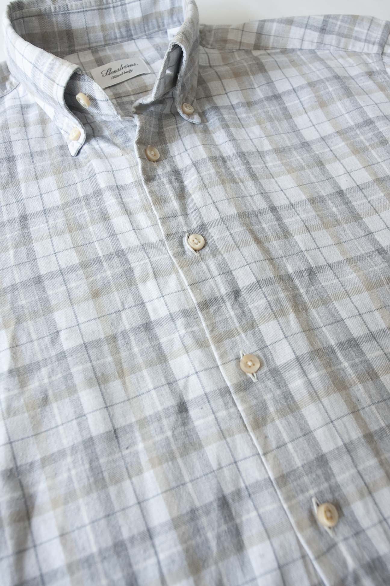 Other Stenstroms Shirt Fitted Body Size M Gray Plaid Size US M / EU 48-50 / 2 - 2 Thumbnail