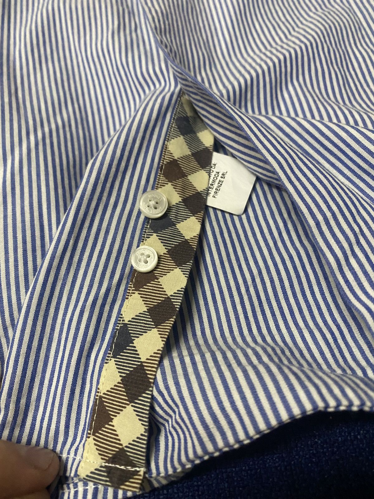 Aquascutum Luxury aquascutum stripped shirt button up Size US XL / EU 56 / 4 - 10 Thumbnail